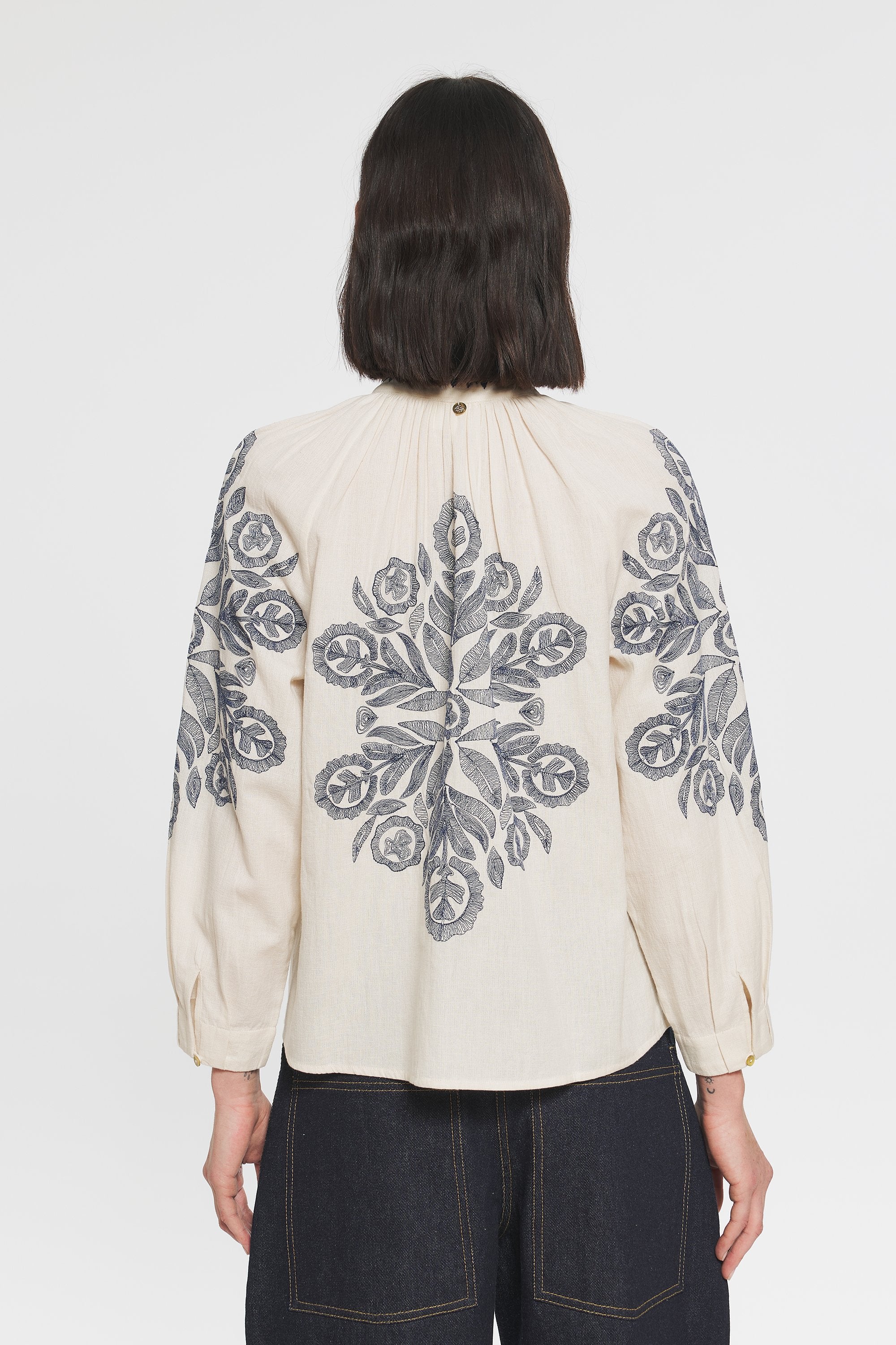 Bestickte Bluse Eglantine