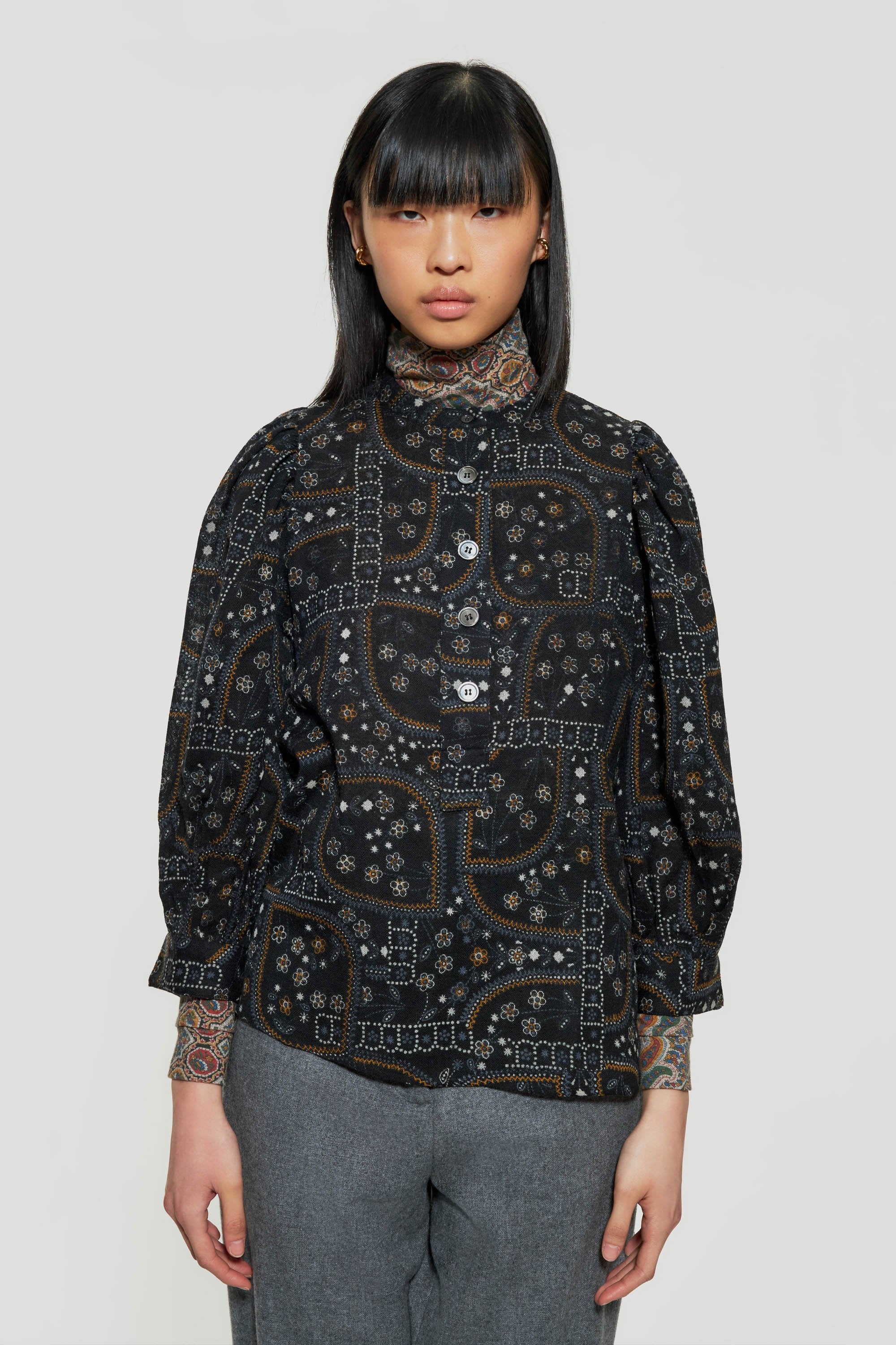 Elie print blouse