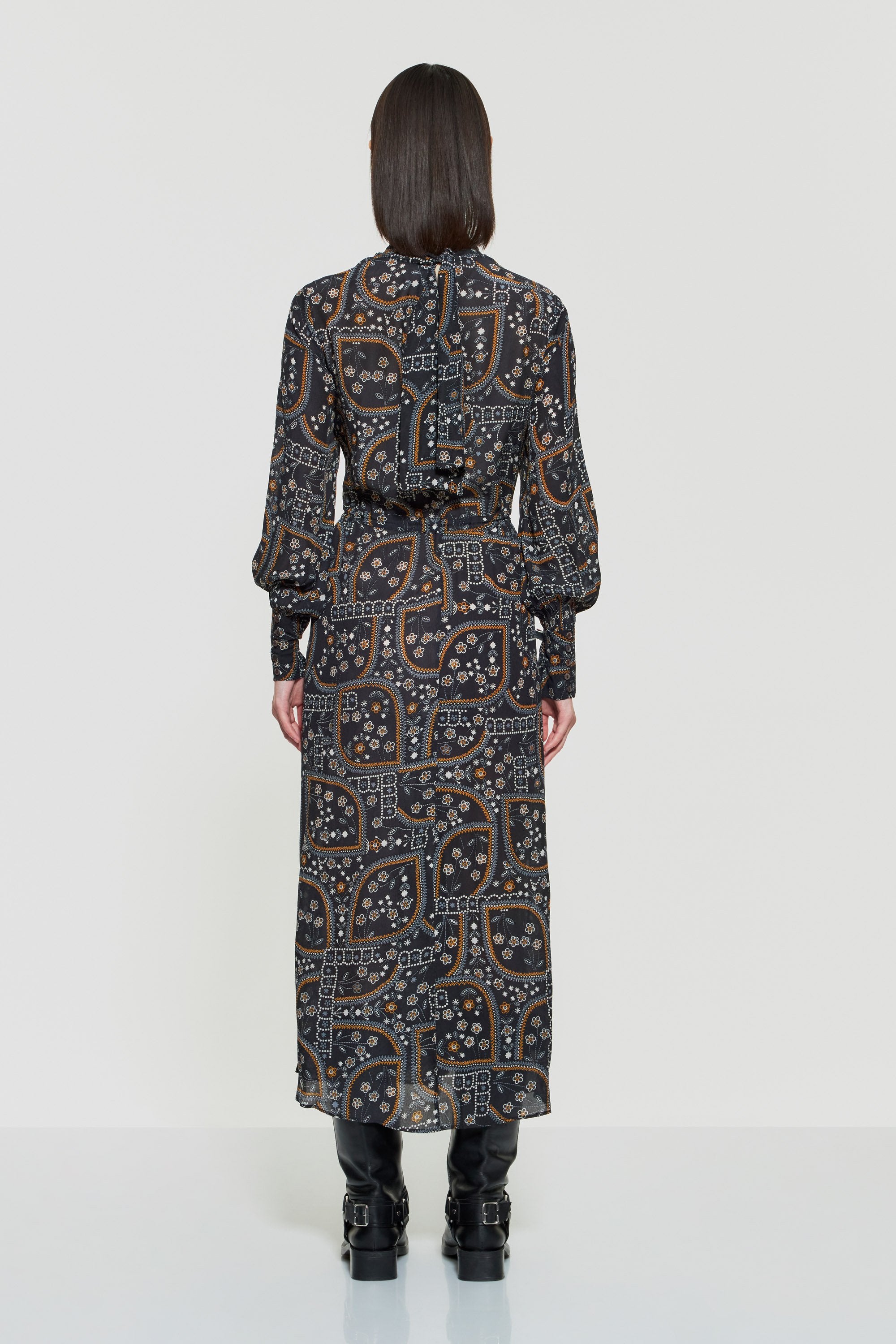 Elie print maxi dress