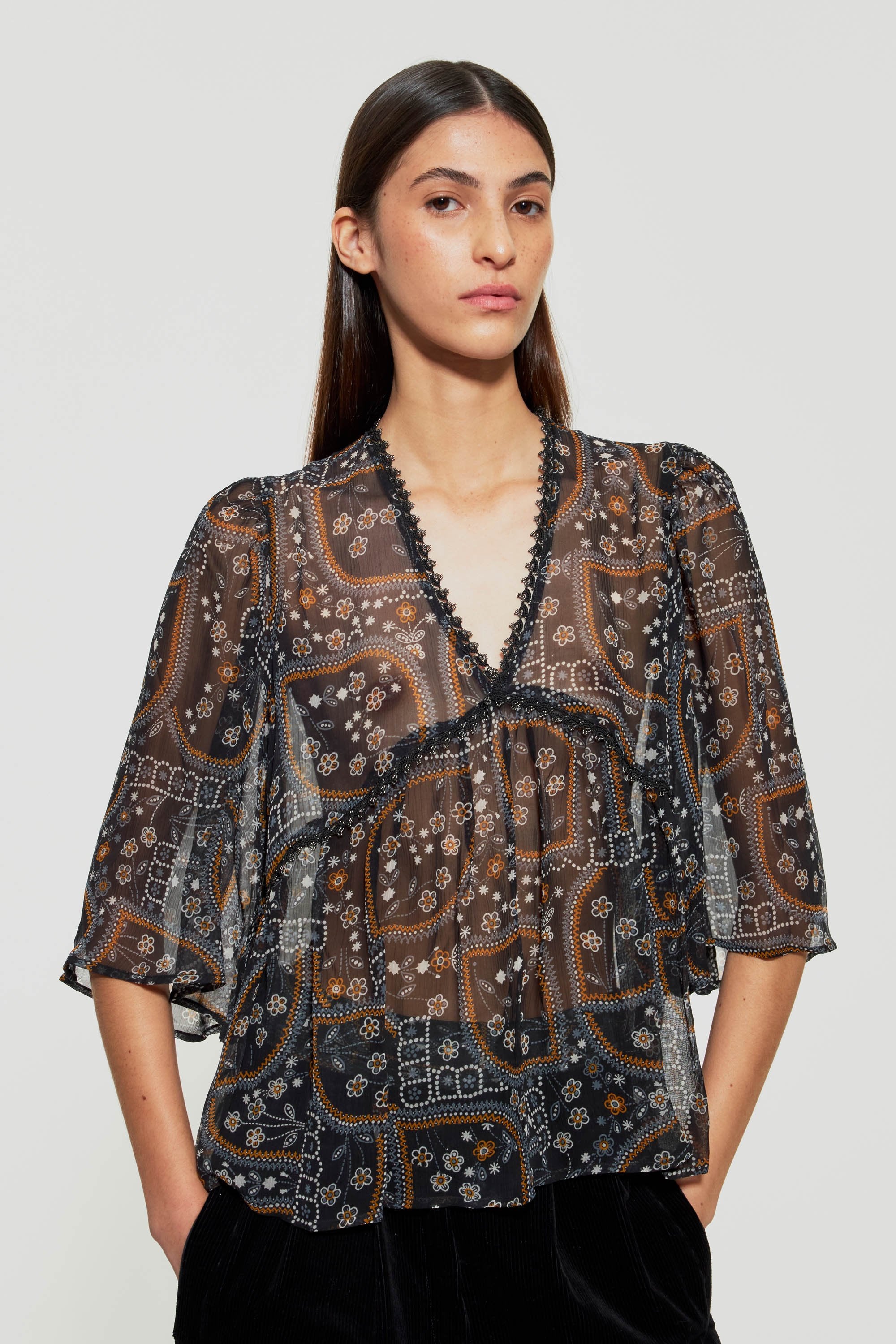 Elie sheer top