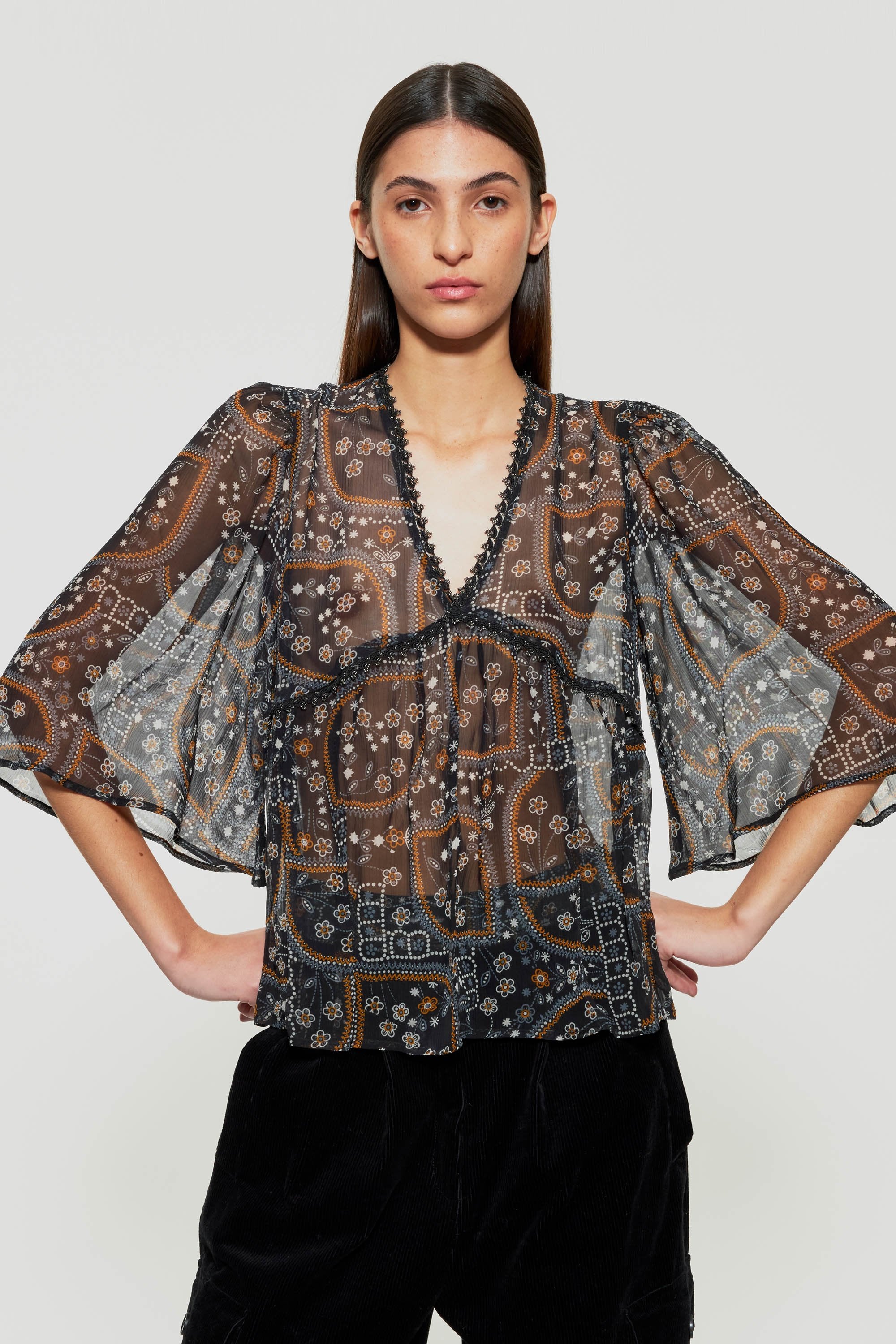 Elie sheer top