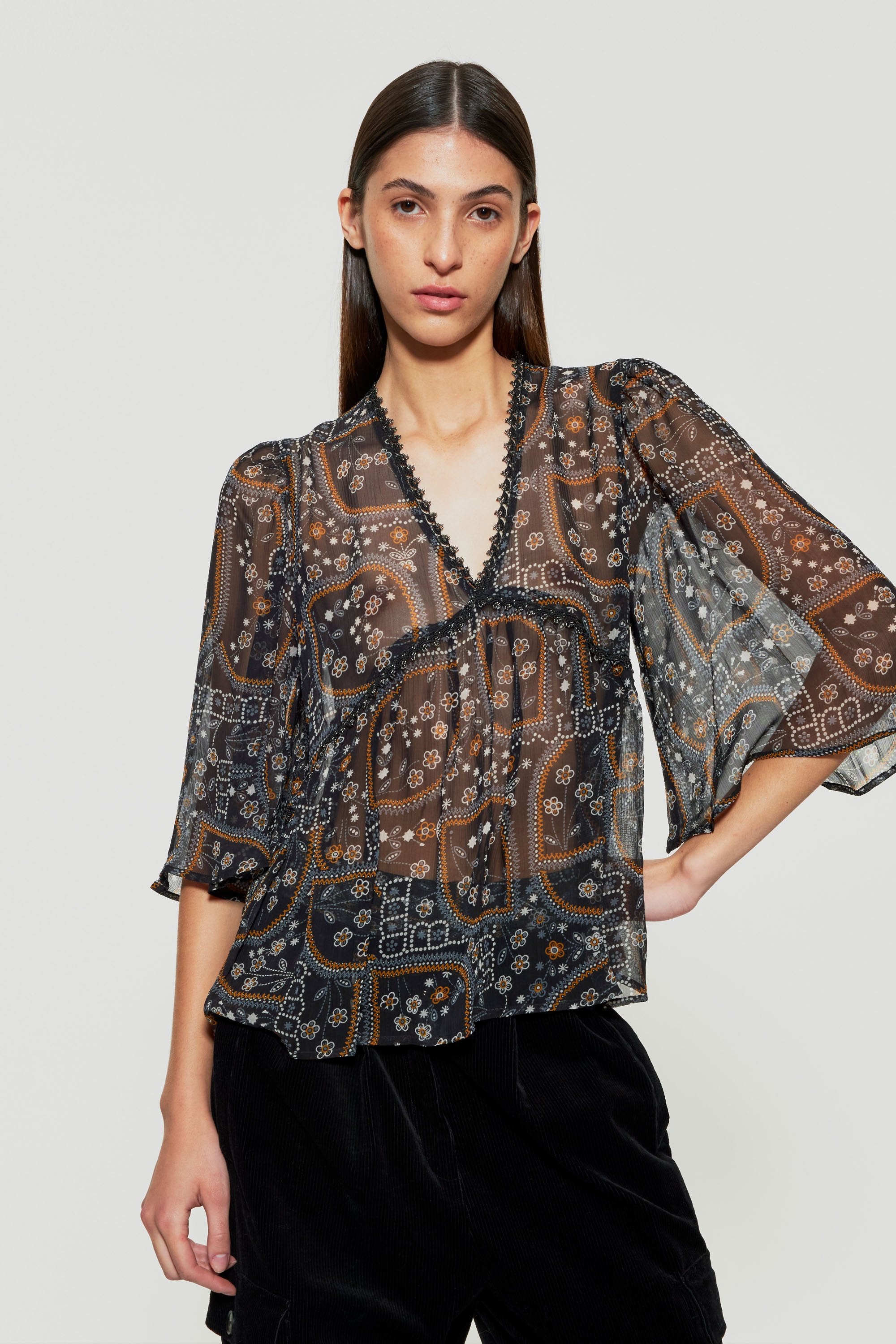 Elie sheer top