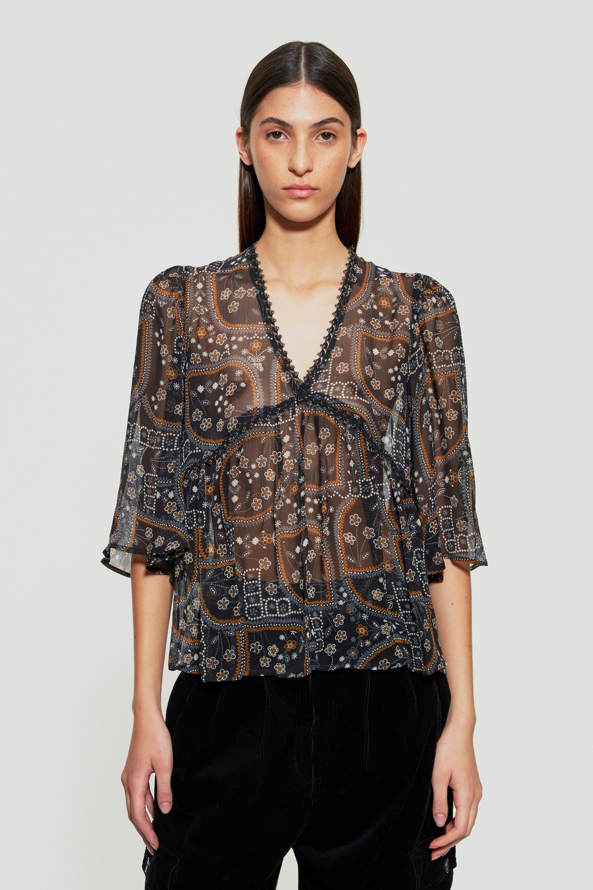 Elie sheer top