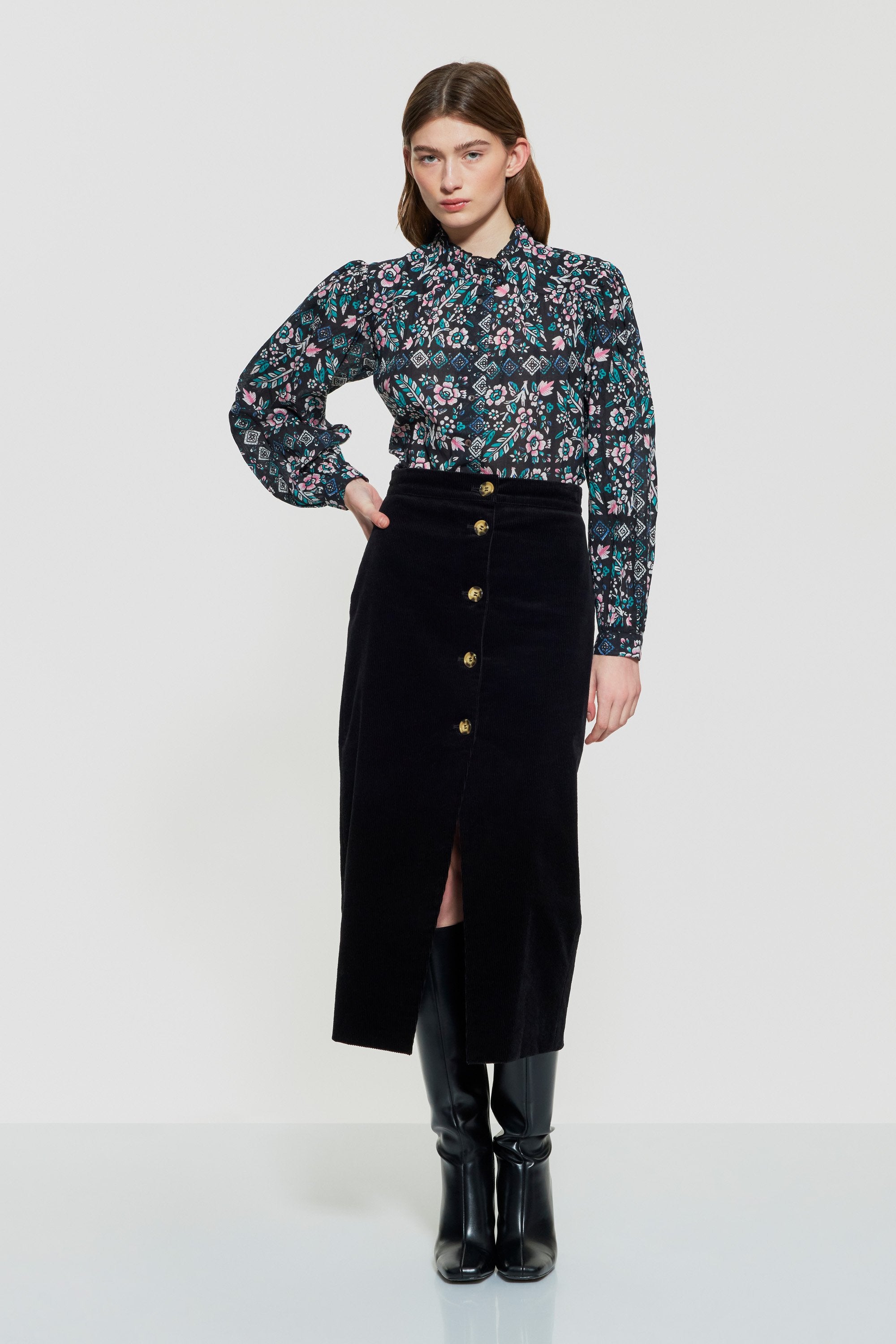 Flora print blouse