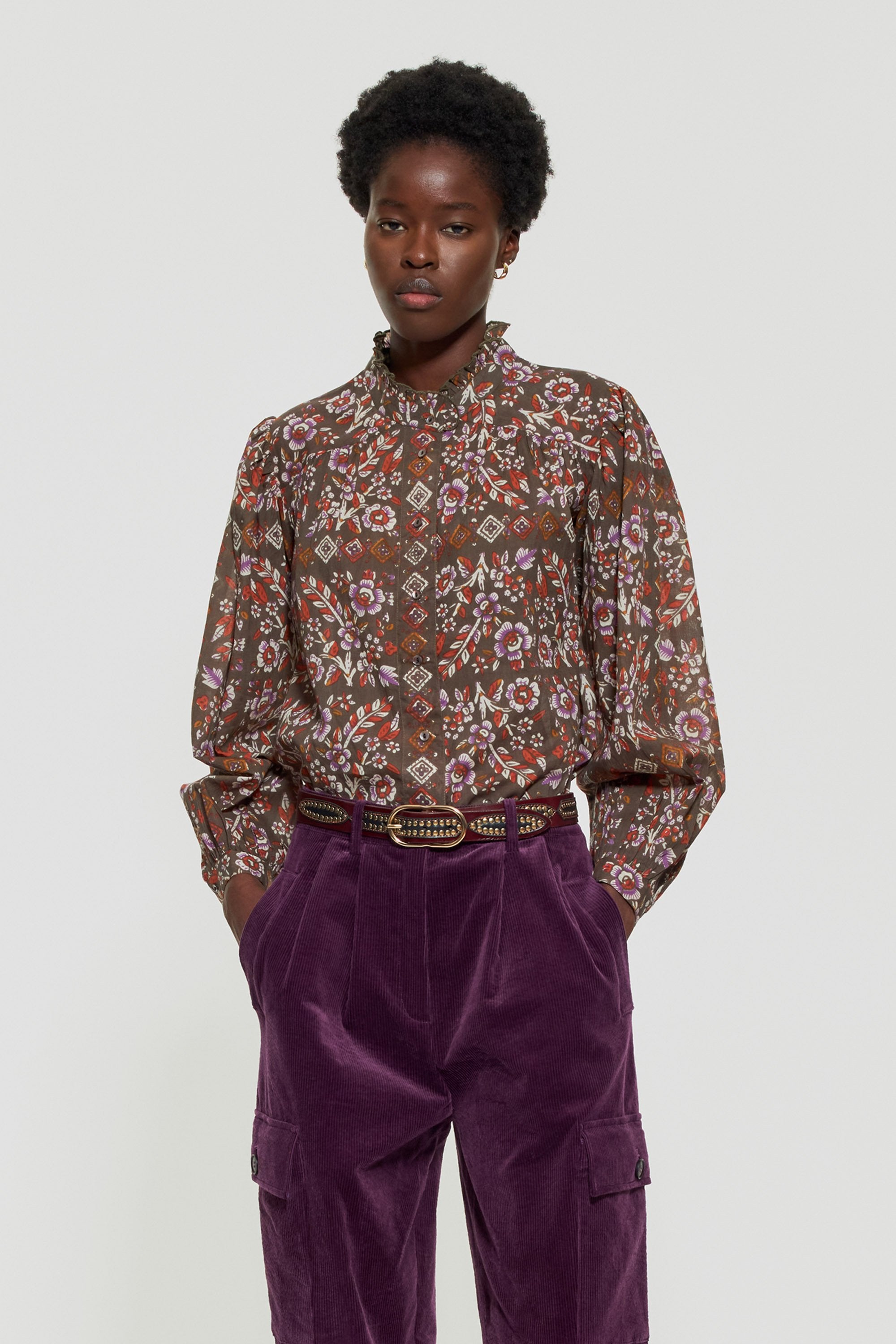 Flora print blouse