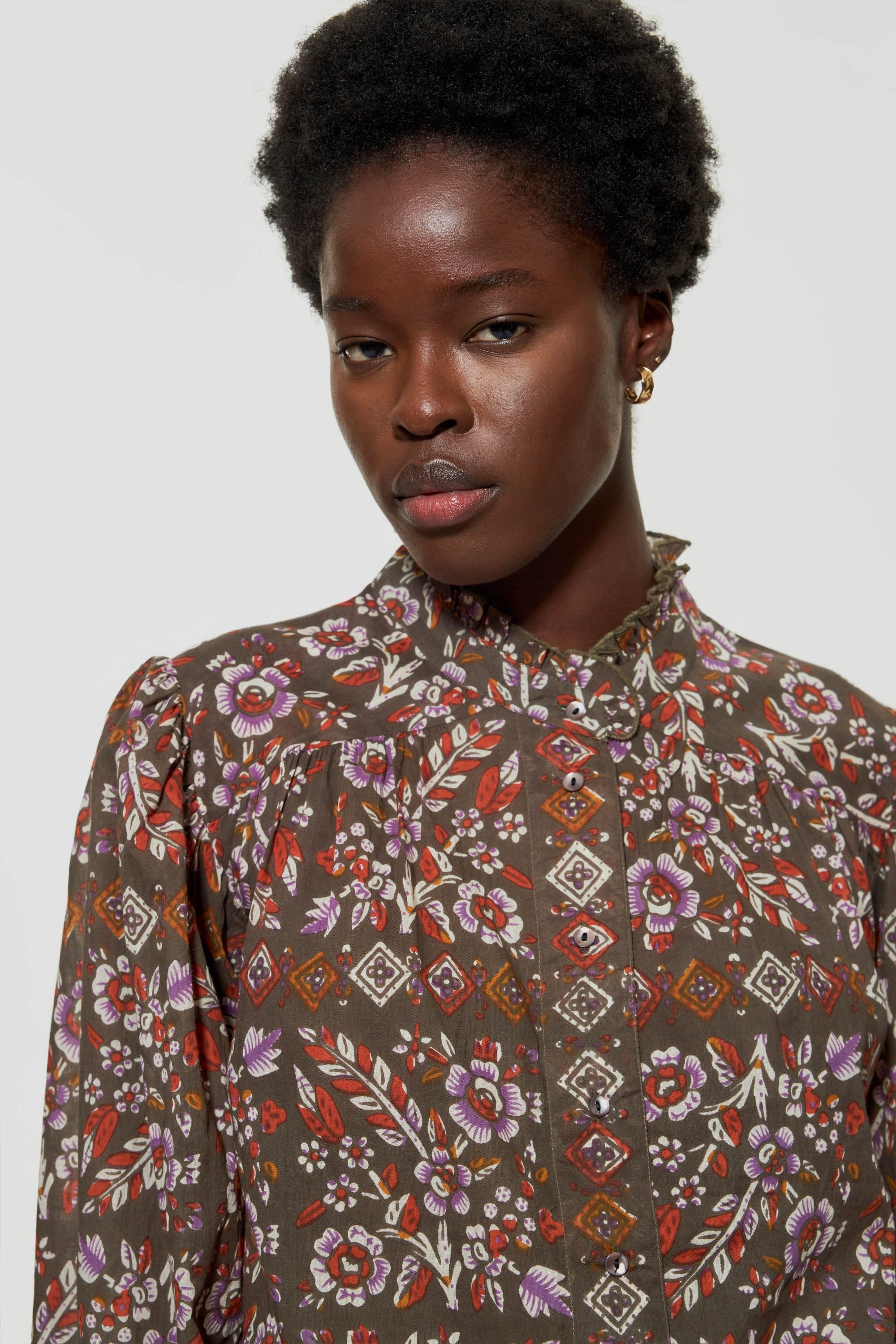 Flora print blouse