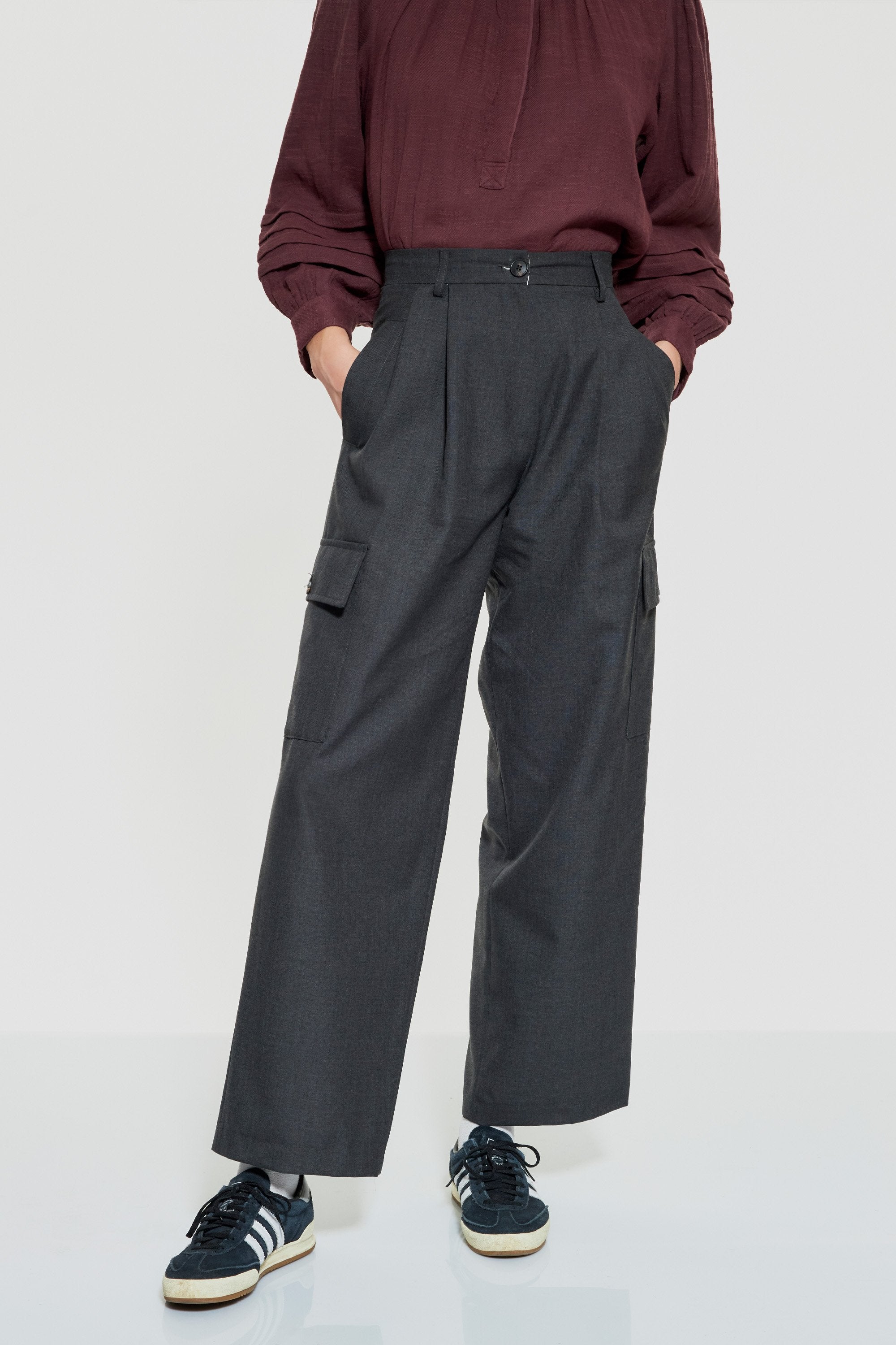 Pantalon cargo en laine Francisco
