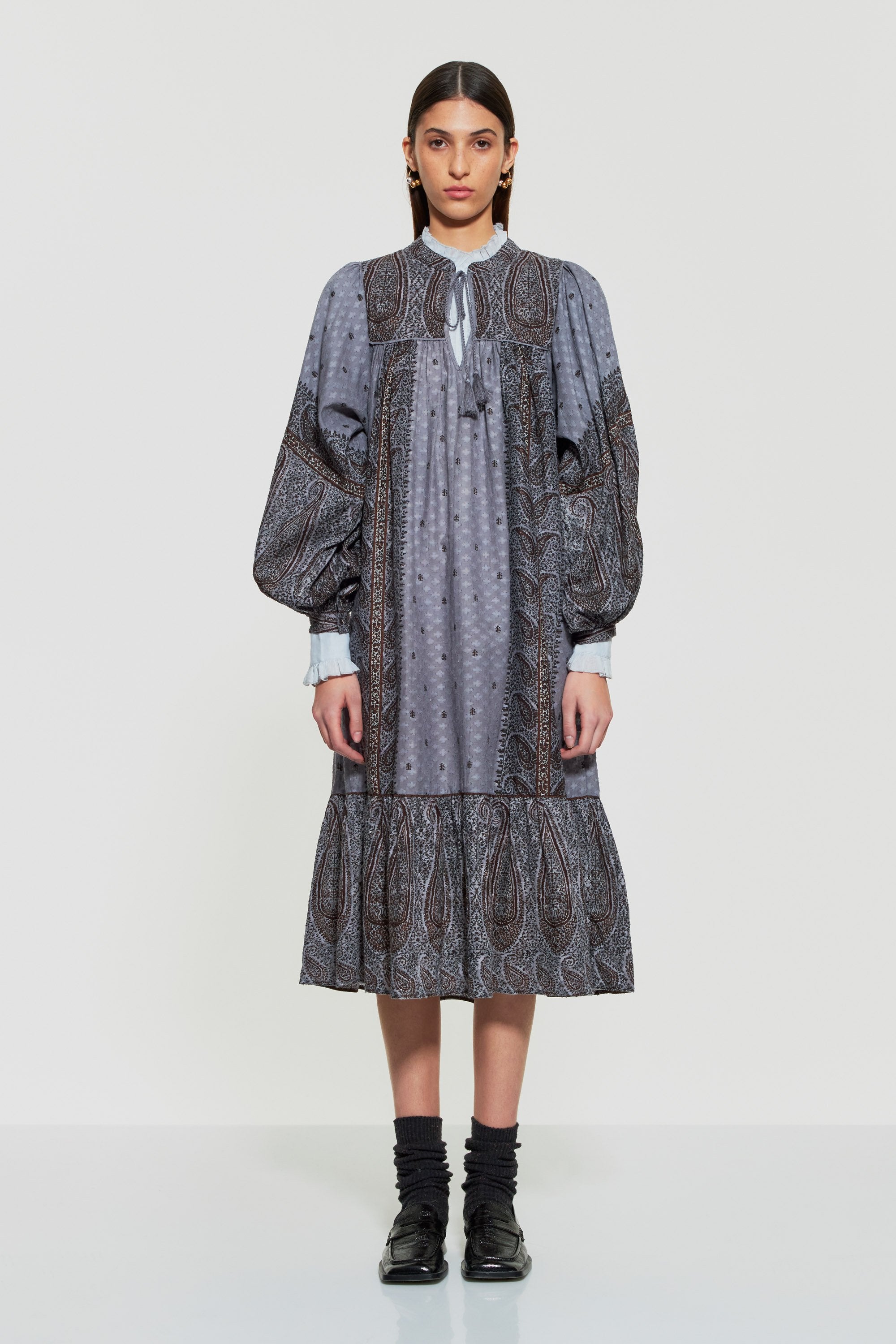 Bedrucktes Kleid Hida