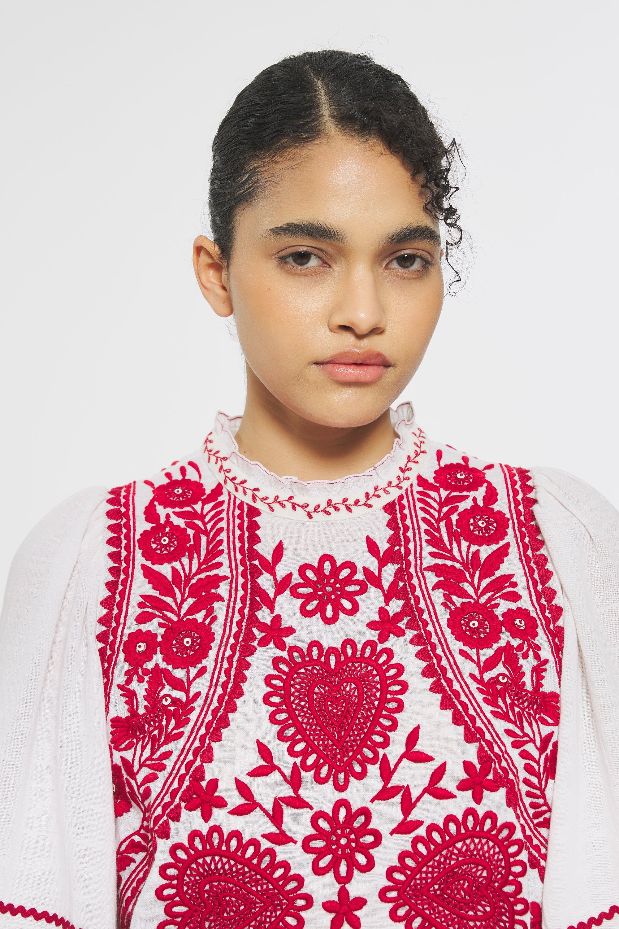 Hugarian Embroidered mini dress