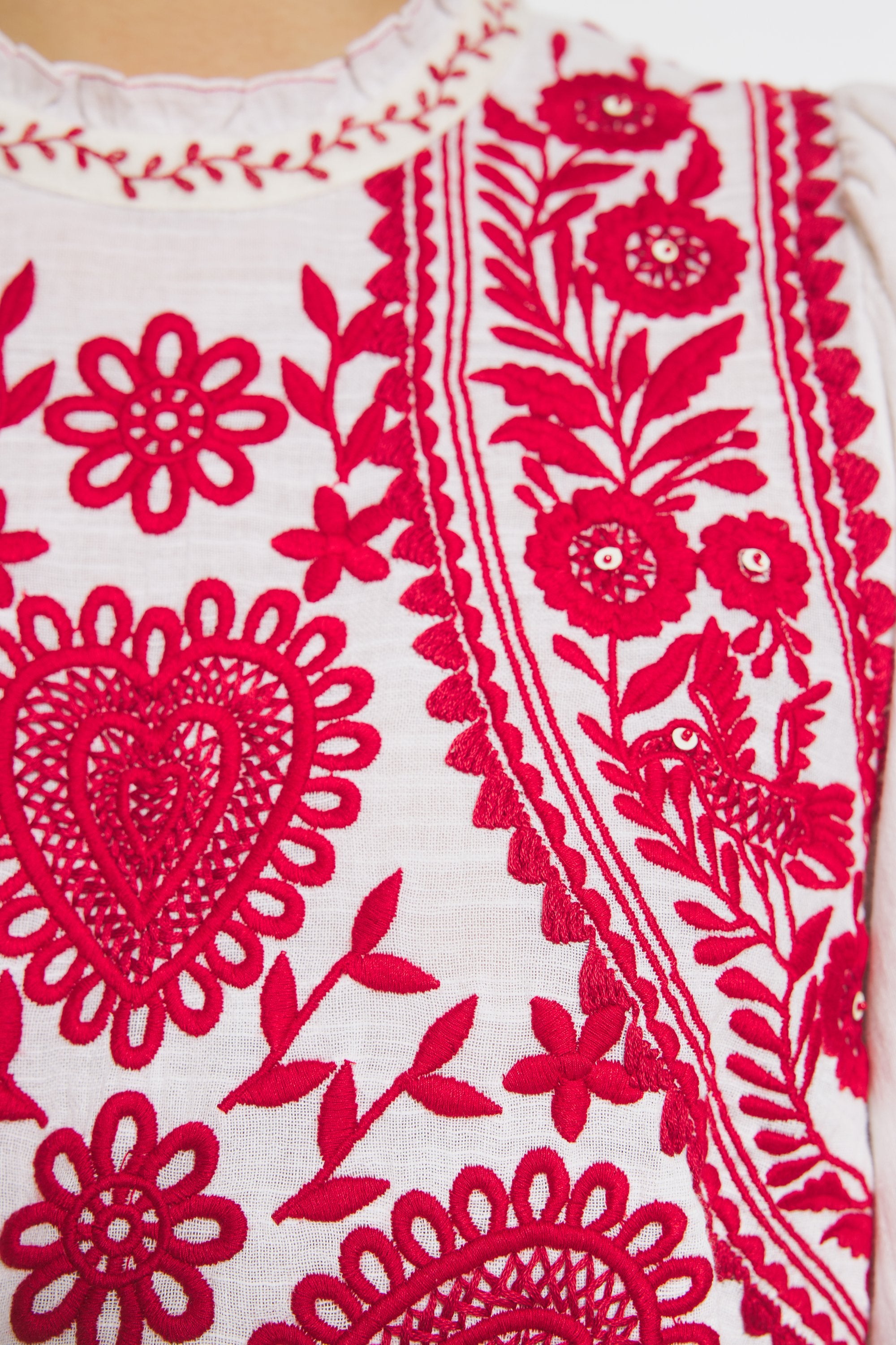 Hugarian Embroidered mini dress