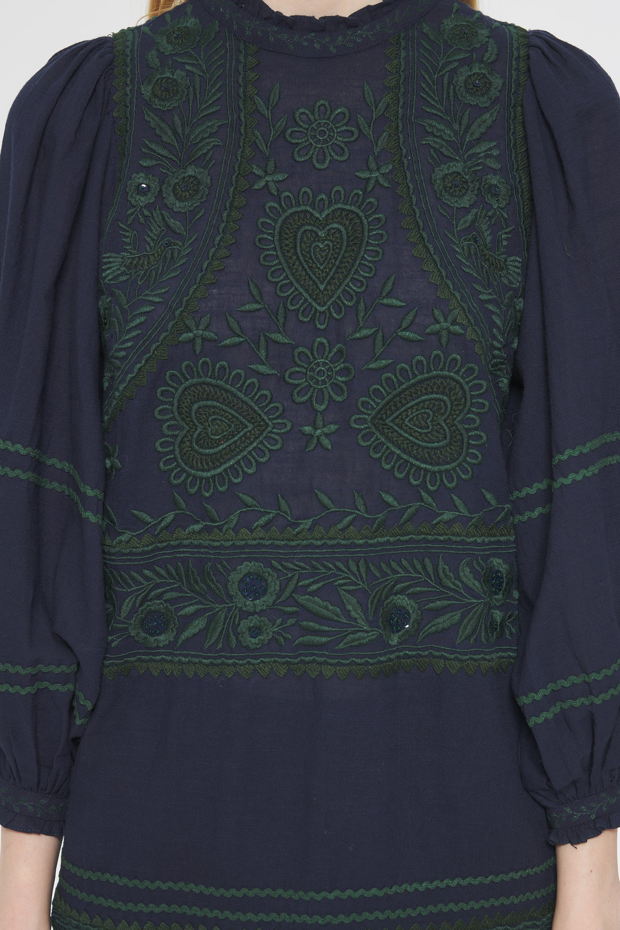 Hugarian Embroidered mini dress