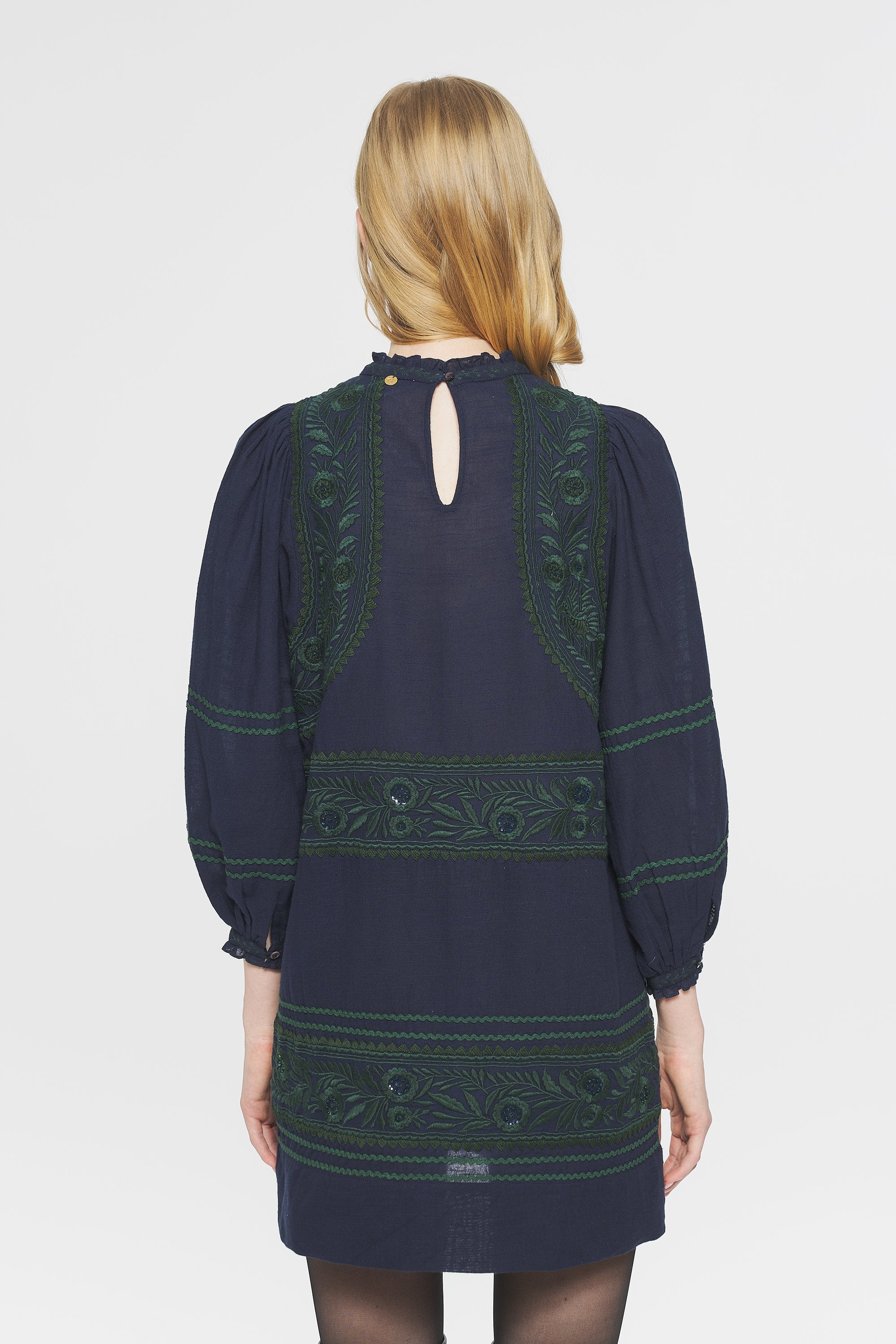 Hugarian Embroidered mini dress