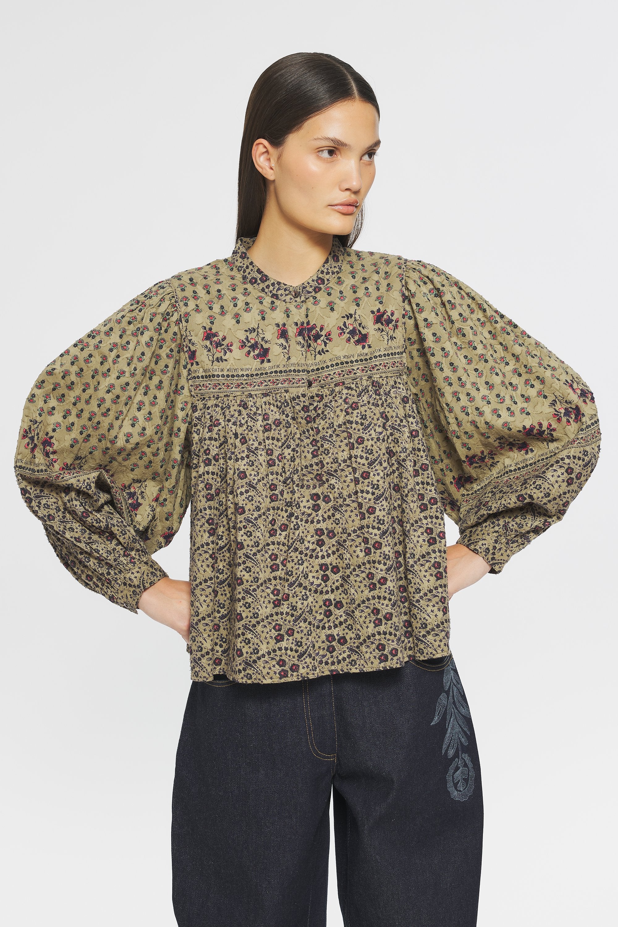 Bedruckte Bluse Irina