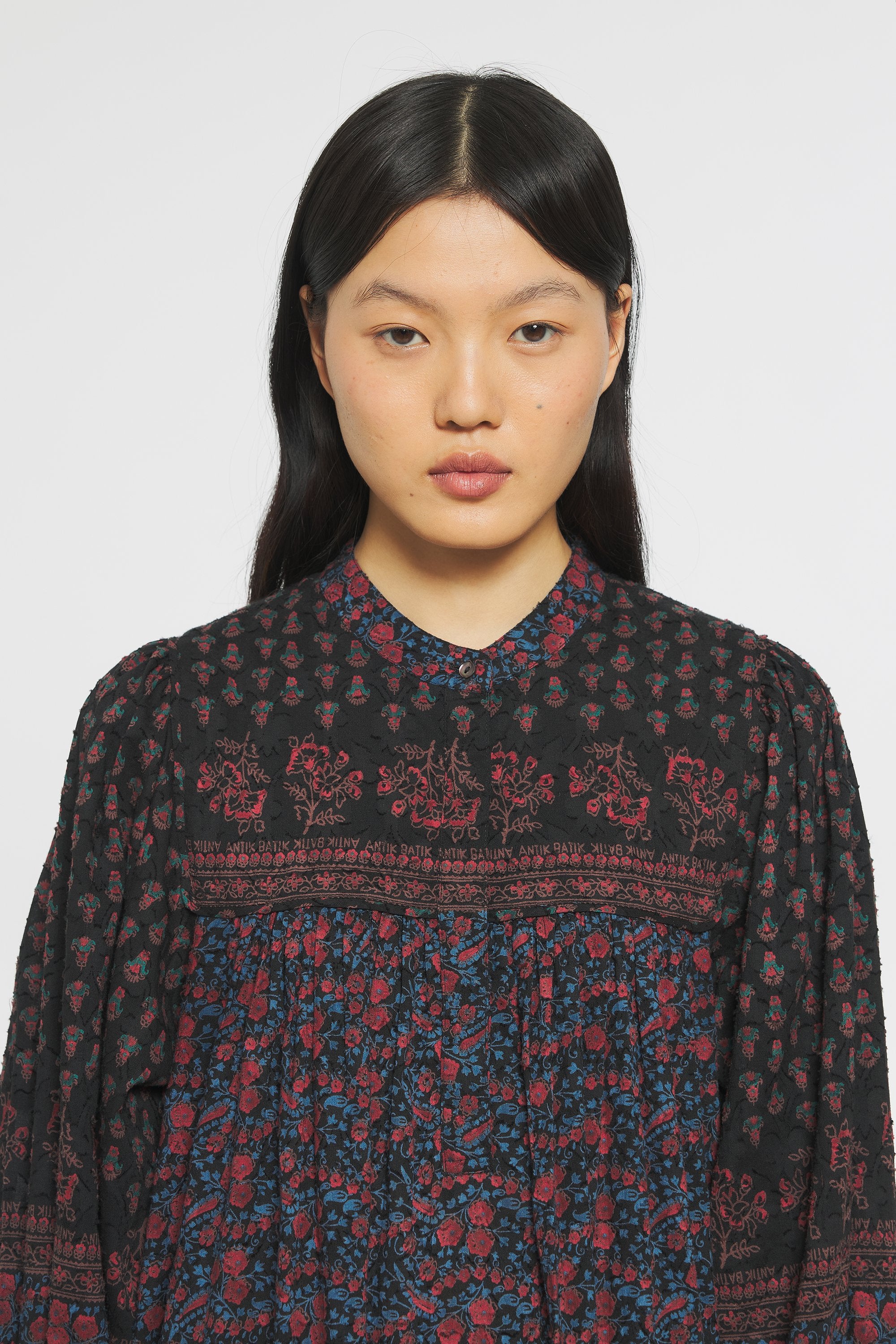 Langes Kleid mit Print Irina