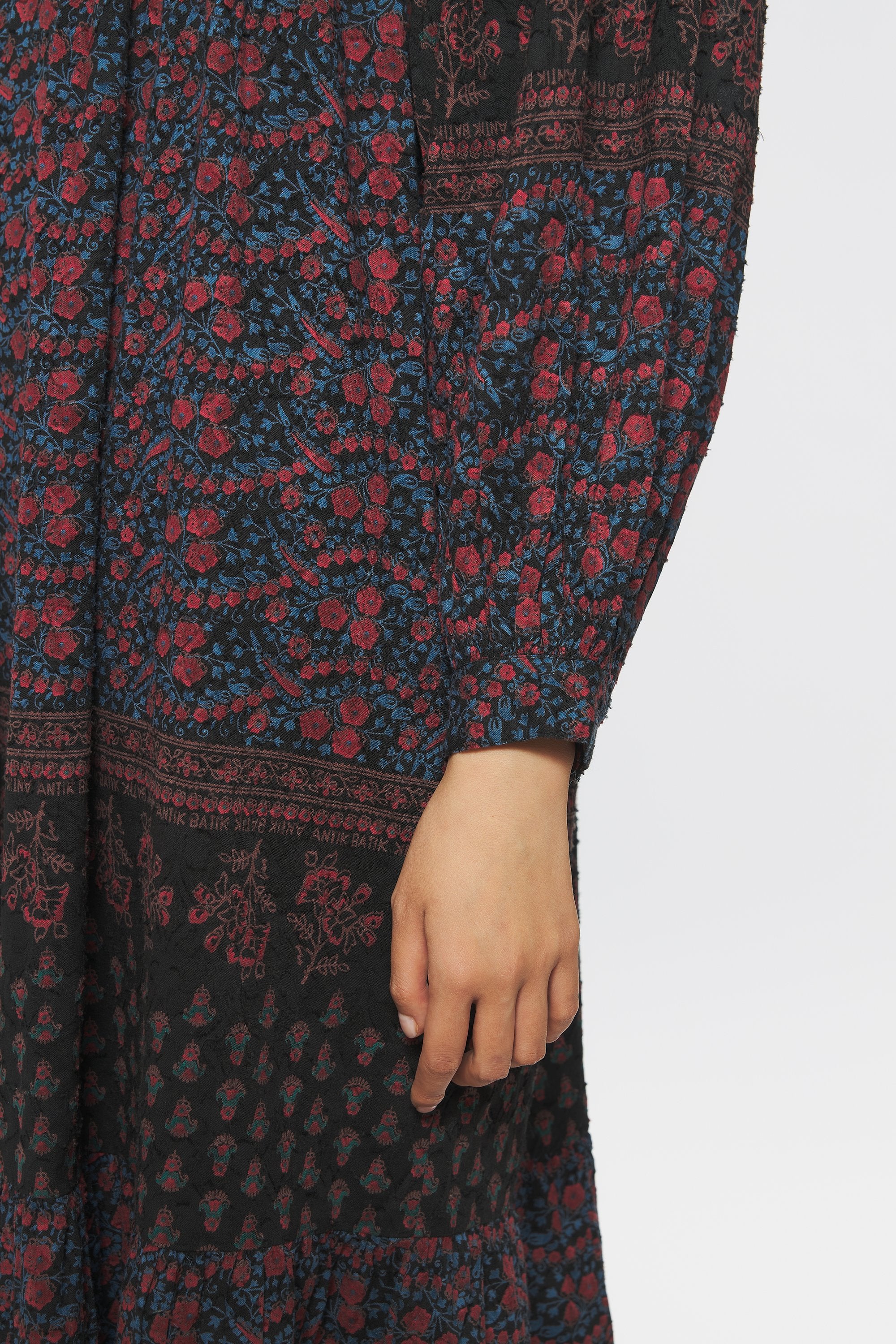 Langes Kleid mit Print Irina