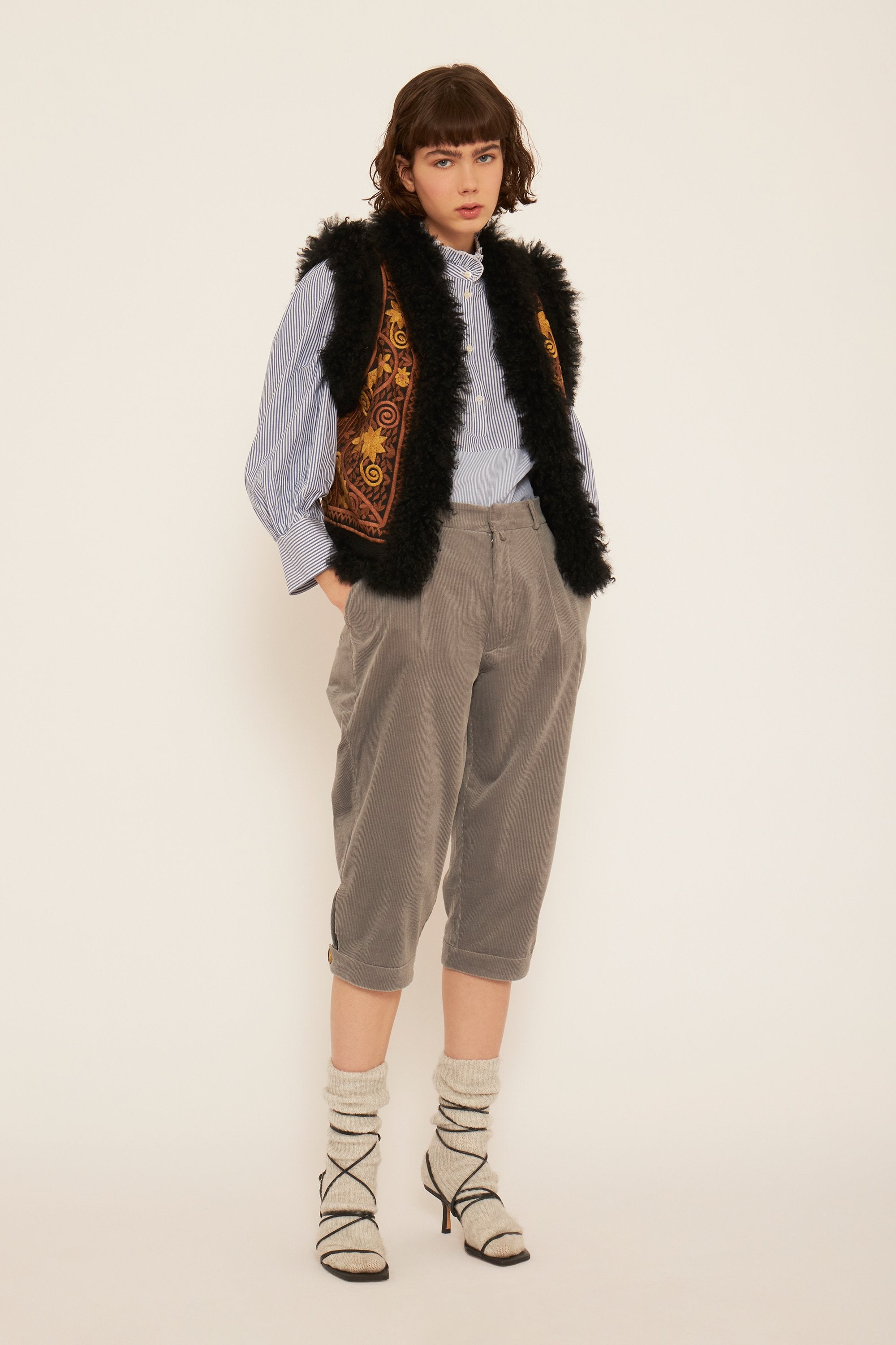 Gilet sans manches brodé Jimmy