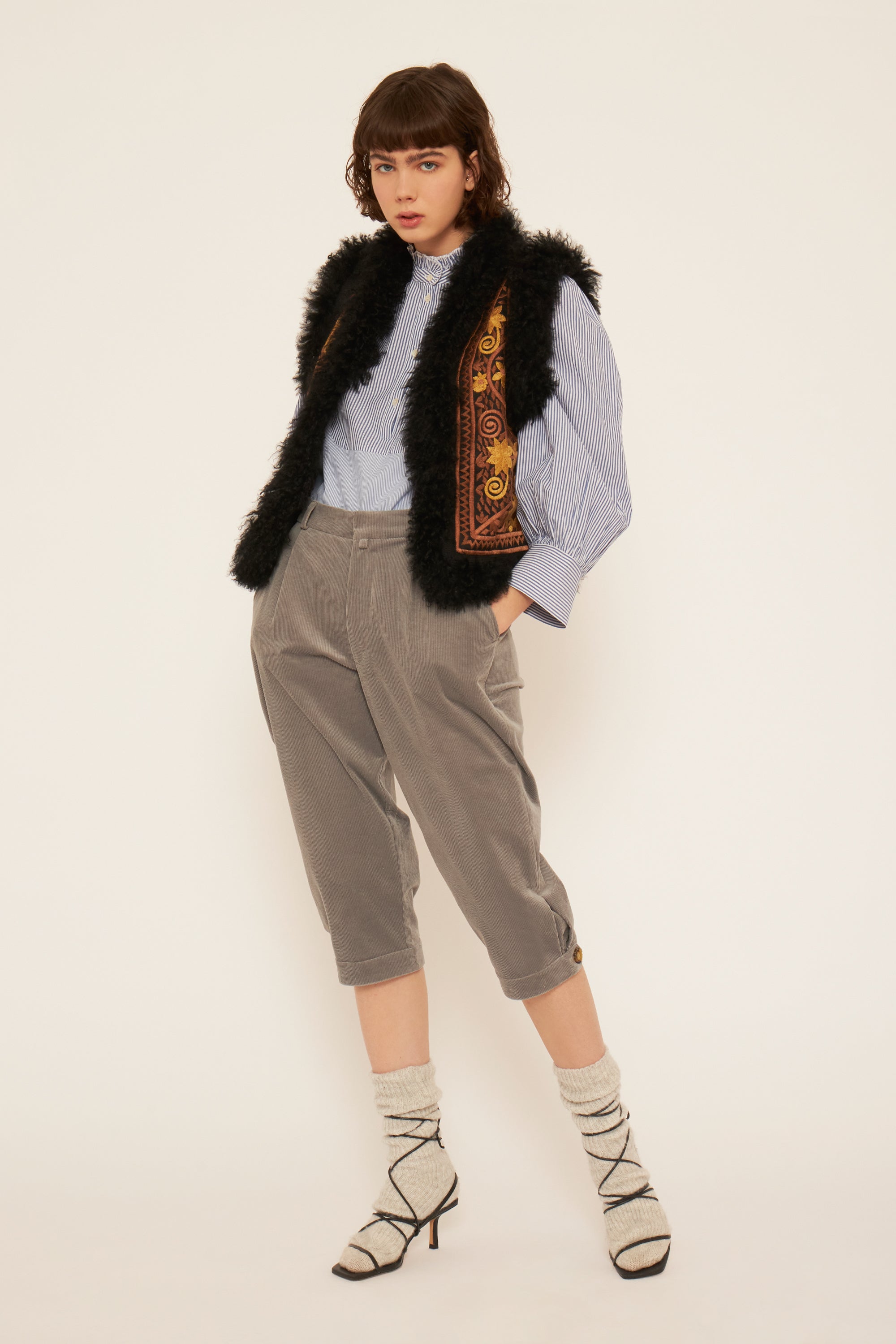 Gilet sans manches brodé Jimmy