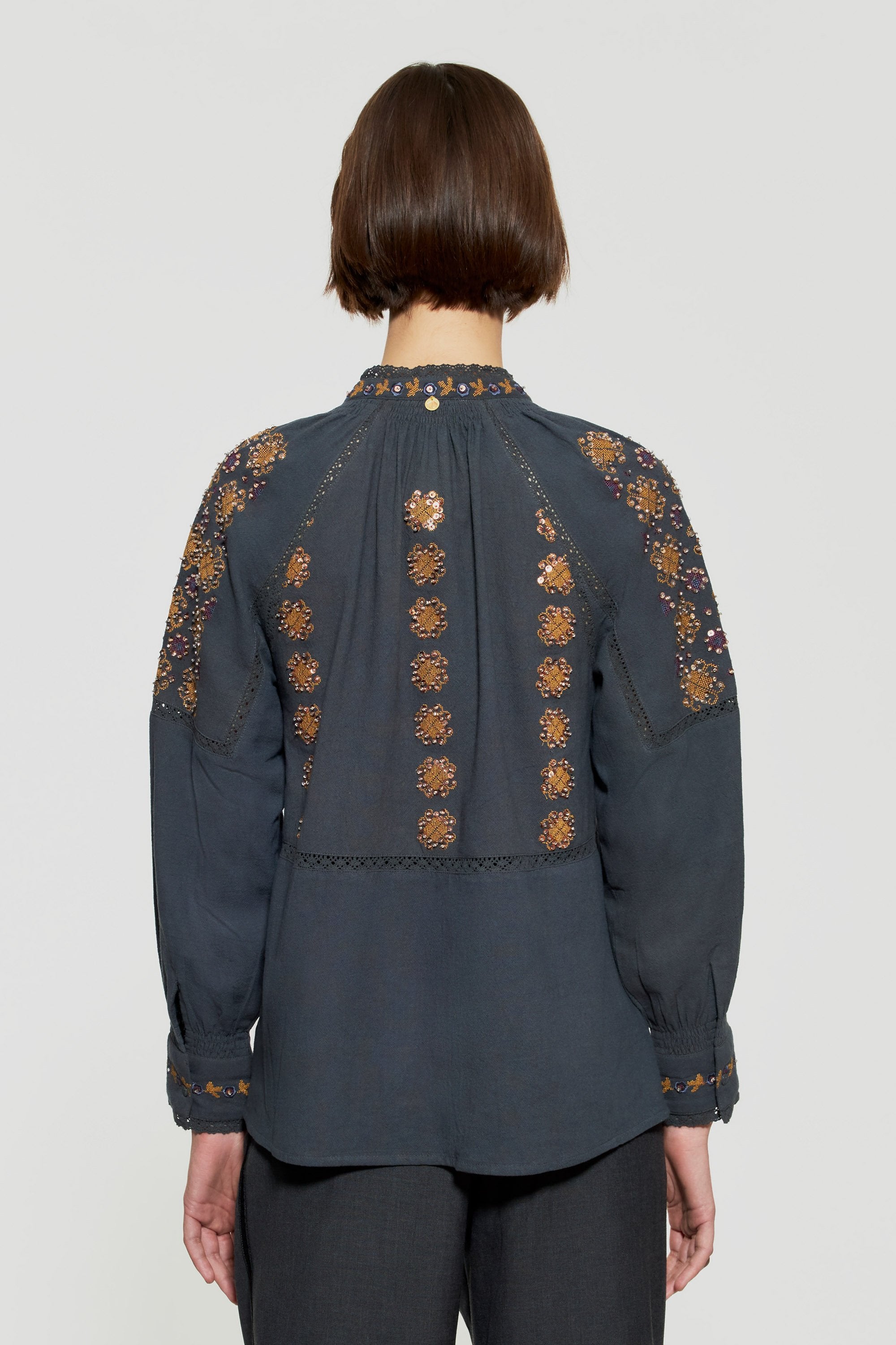 Joana sequin-embroidered blouse