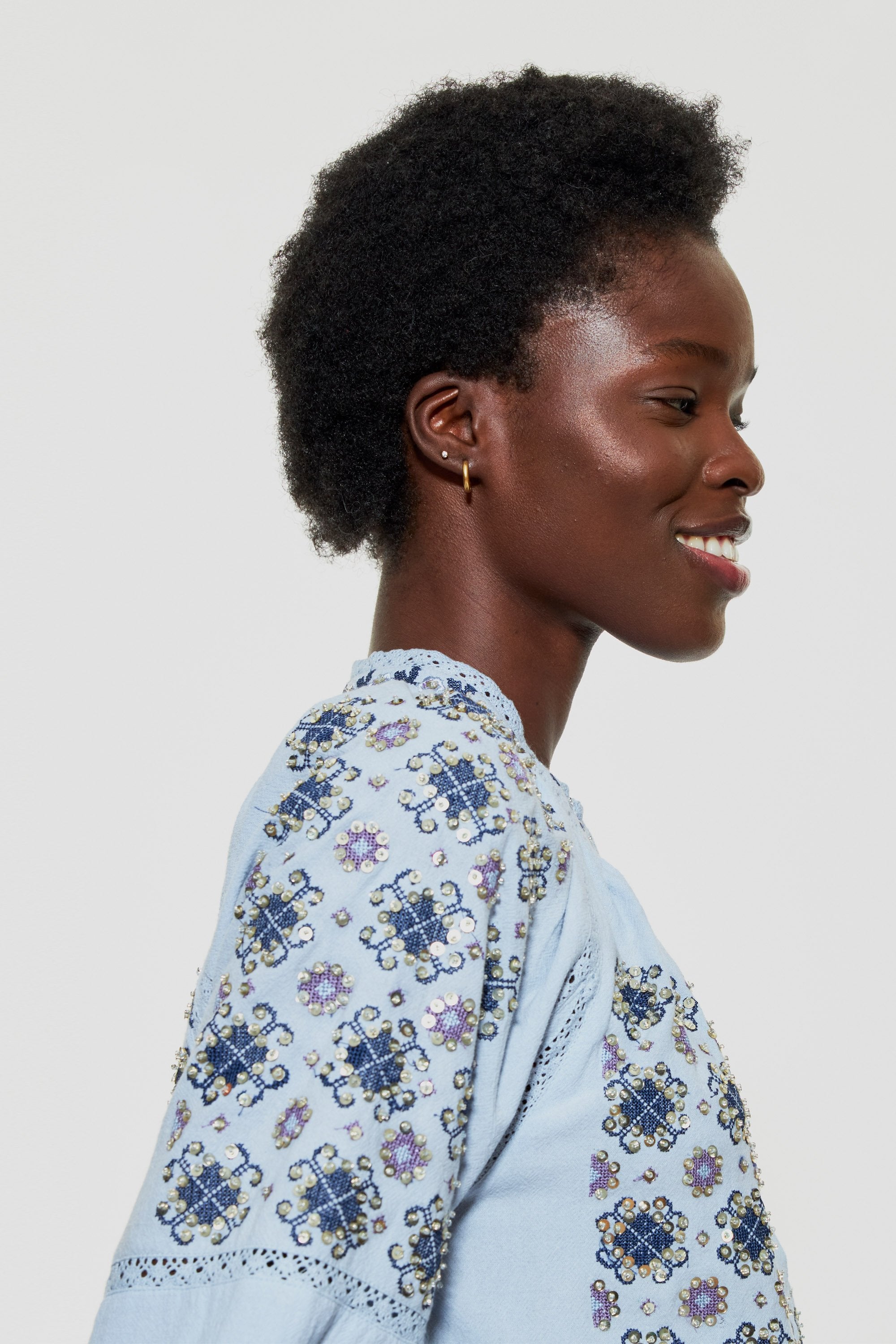 Joana sequin-embroidered blouse