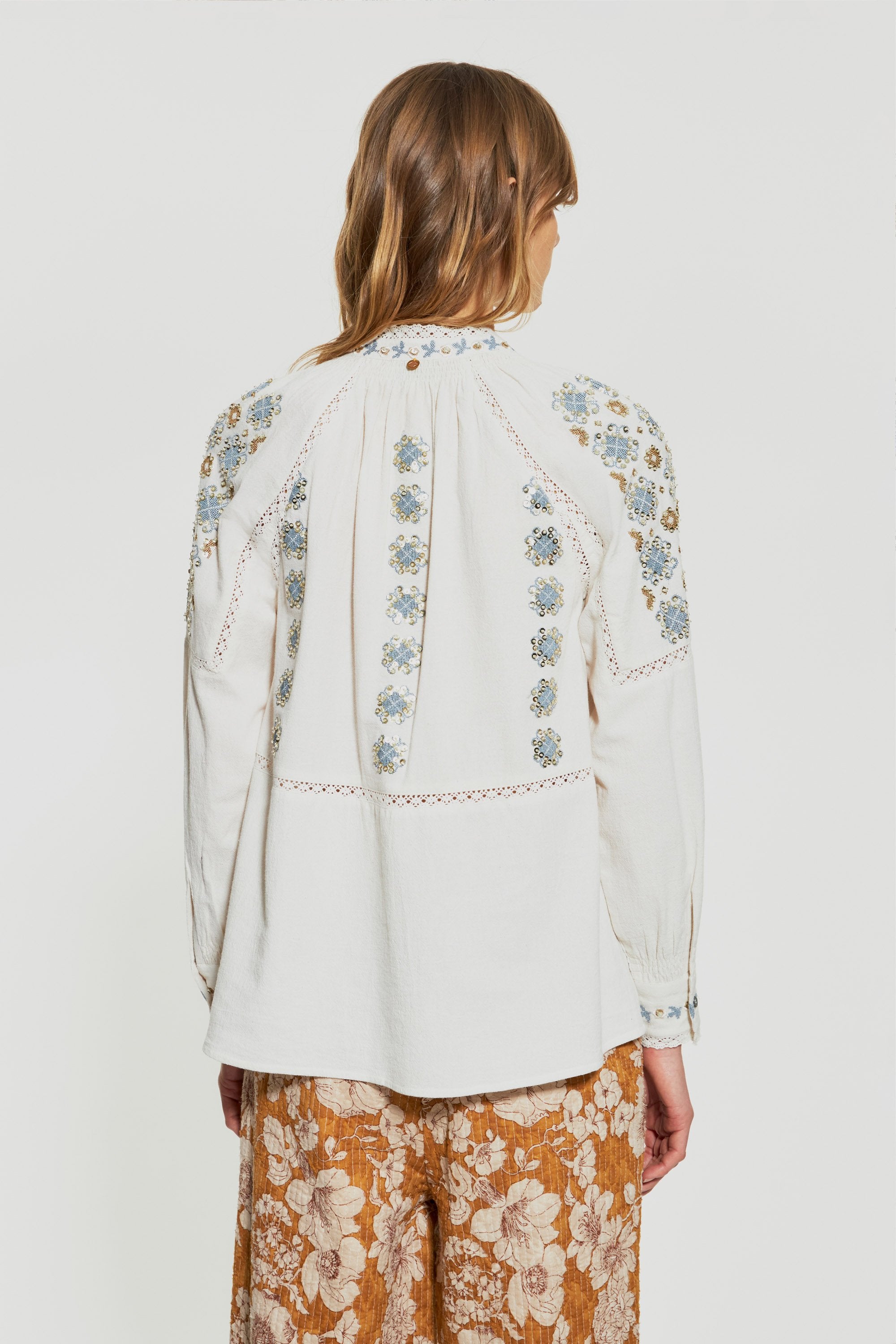 Joana sequin-embroidered blouse