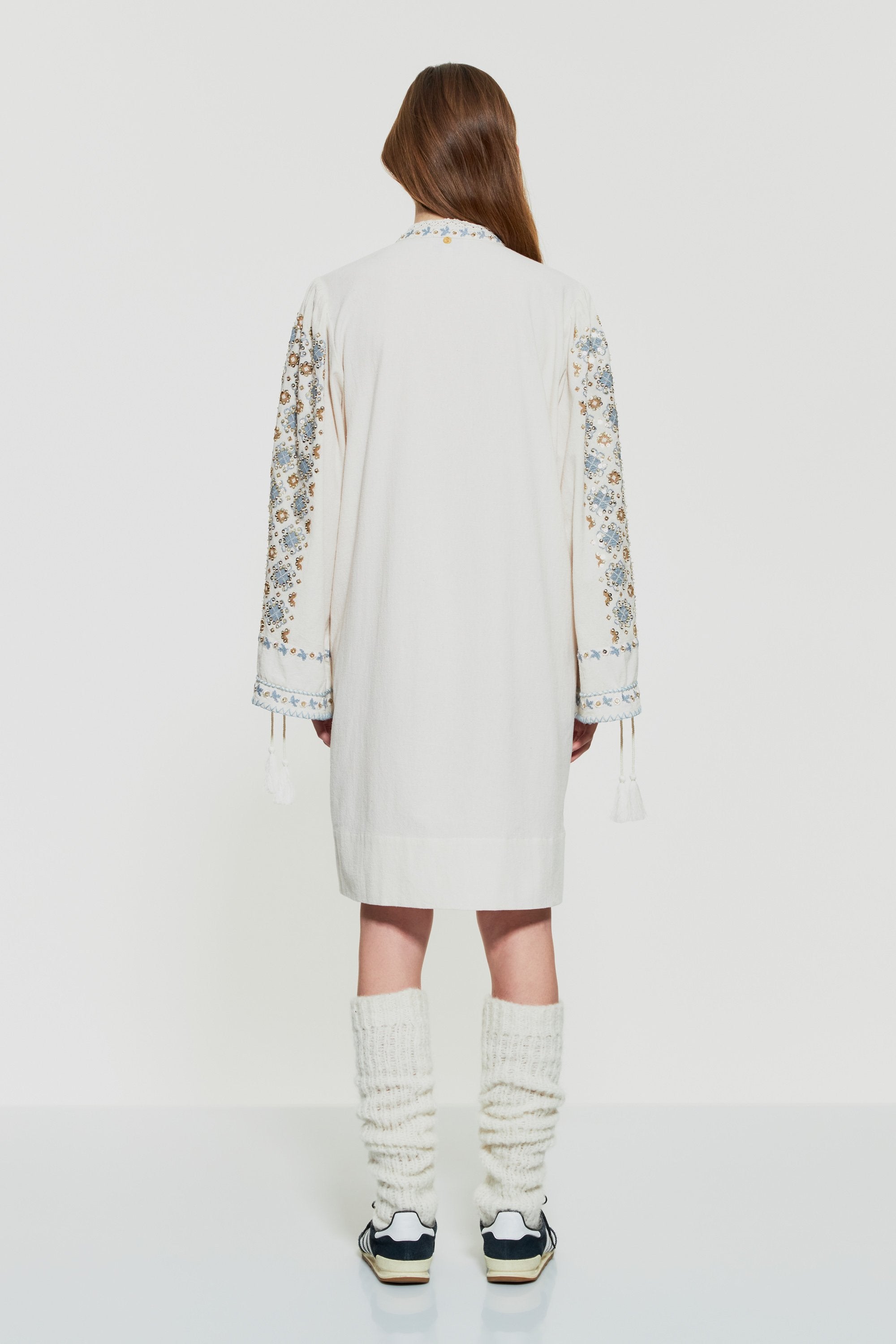 Joana sequin-embroidered mini dress