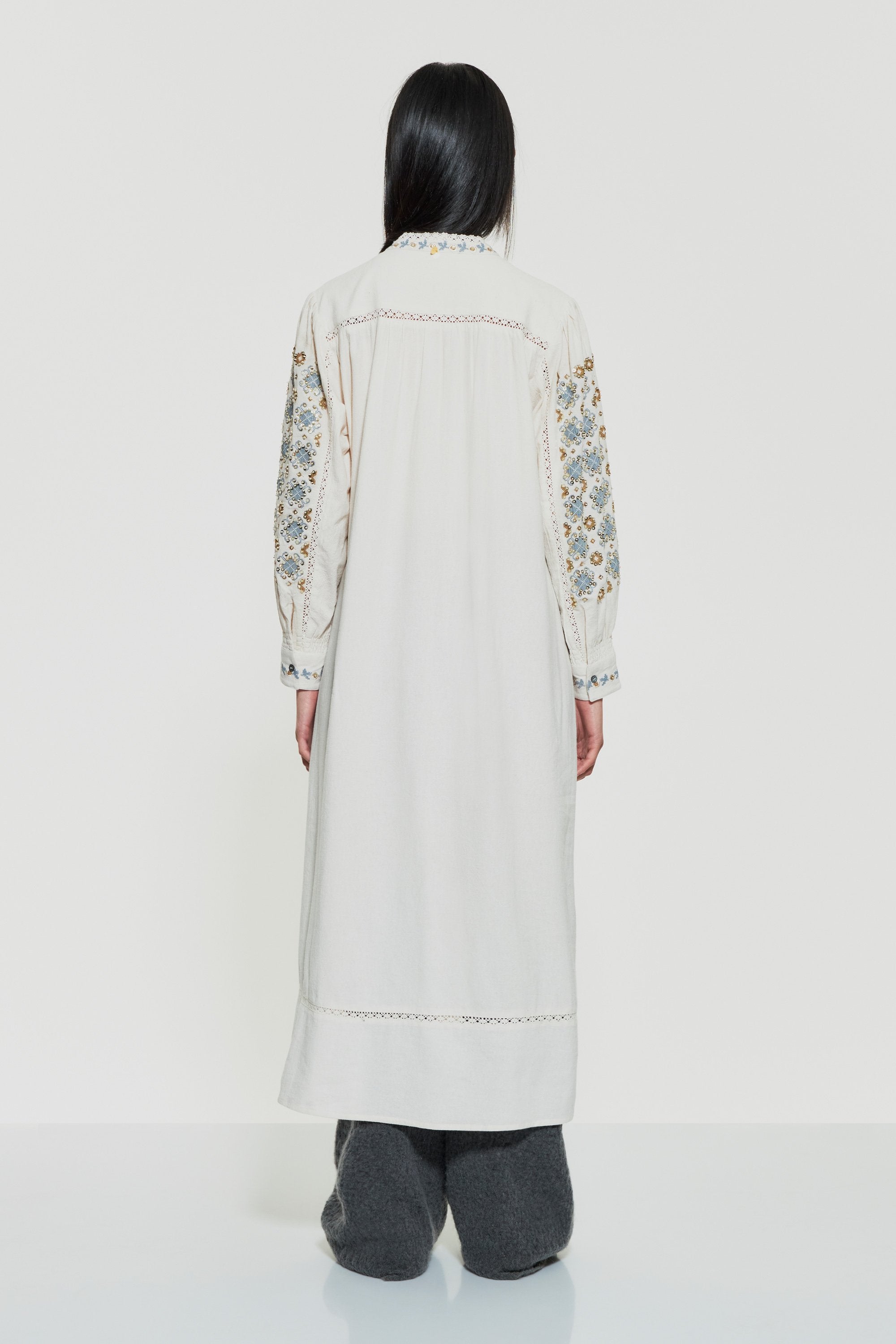 Joana sequin-embroidered maxi dress