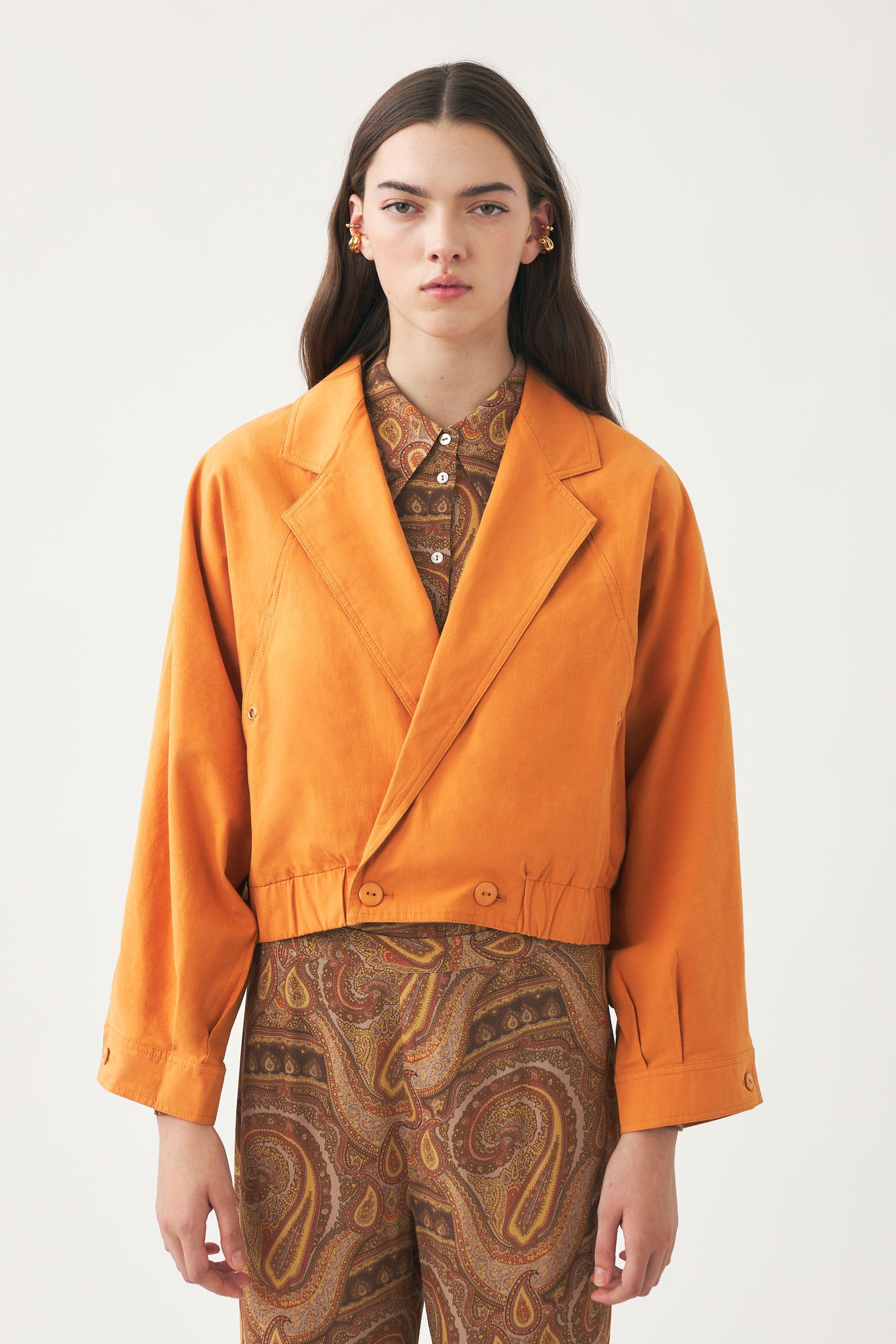 Floral-embroidered jacket Kimi