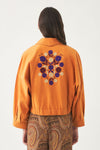 Veste brodée de fleurs Kimi