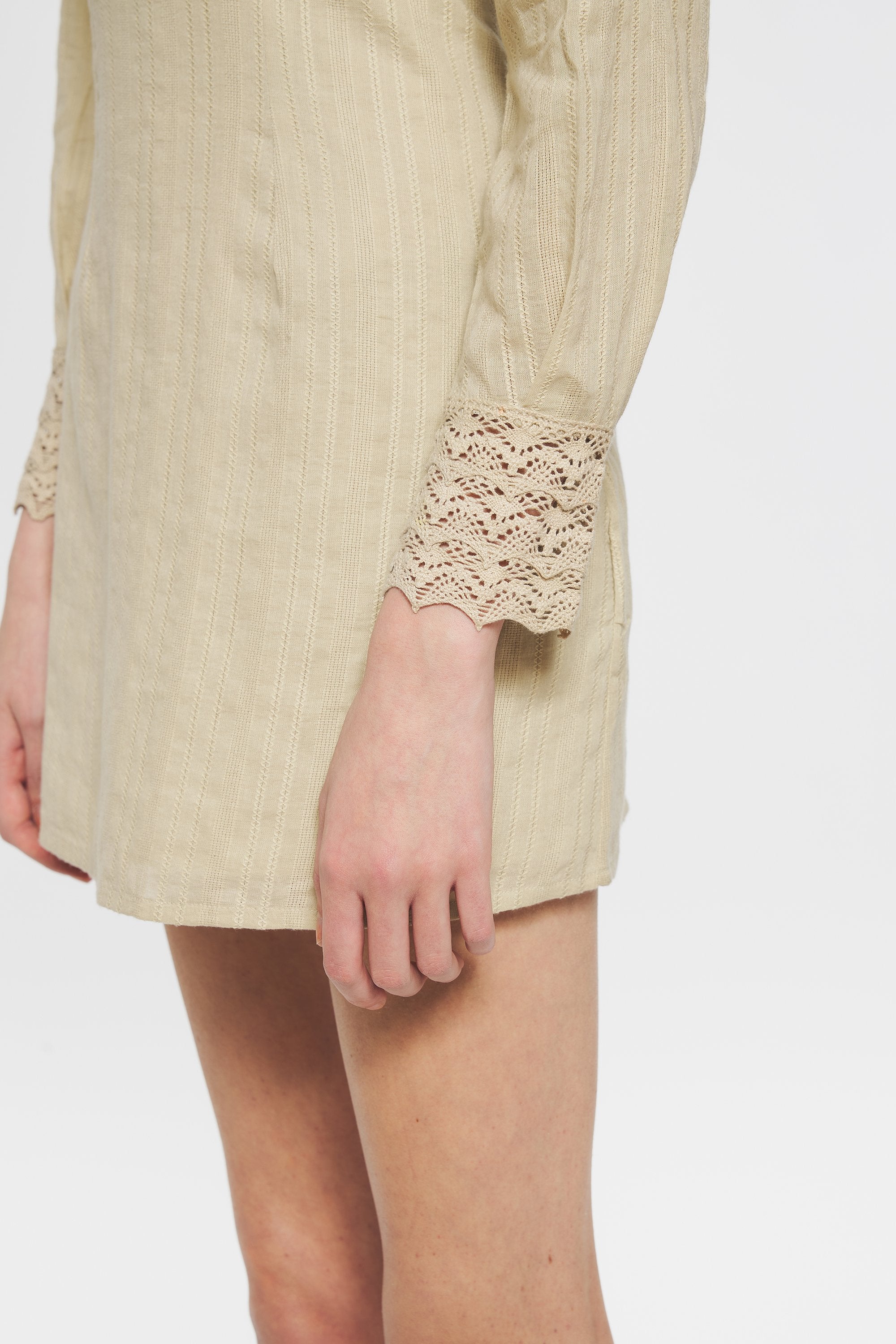 Kiss Embroidered mini dress