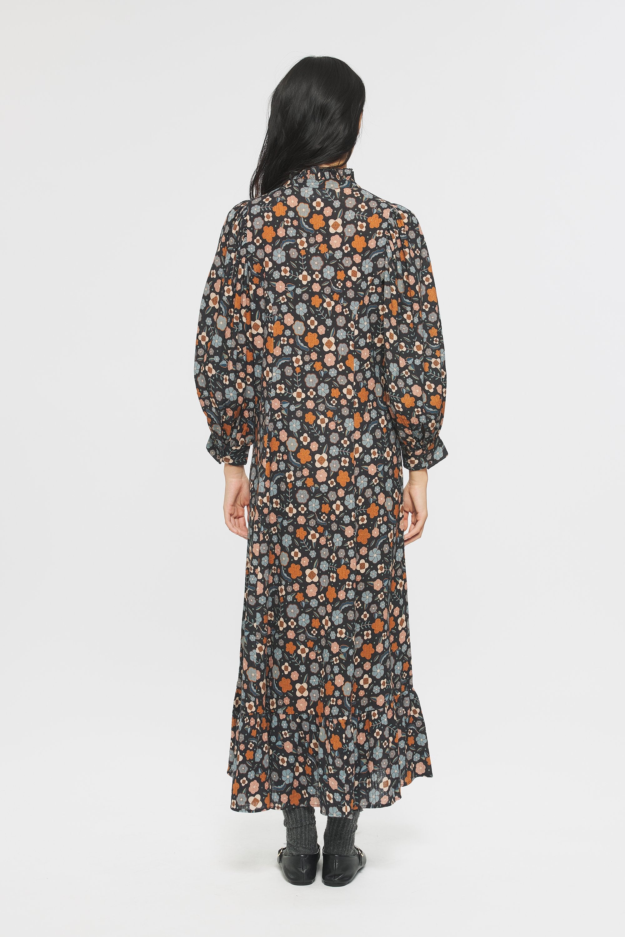 Robe longue imprimée Leo
