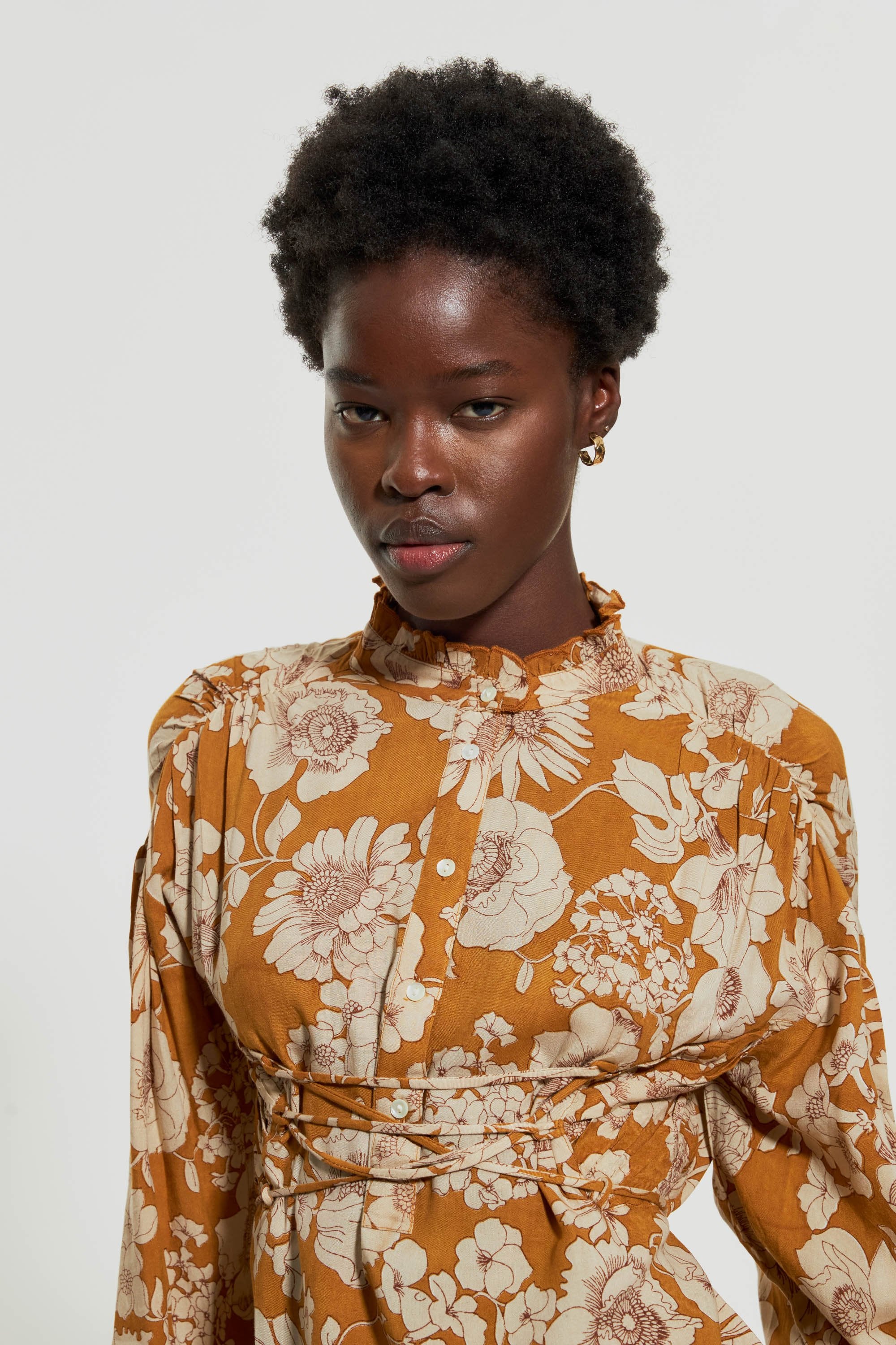 Leonie corset-style blouse