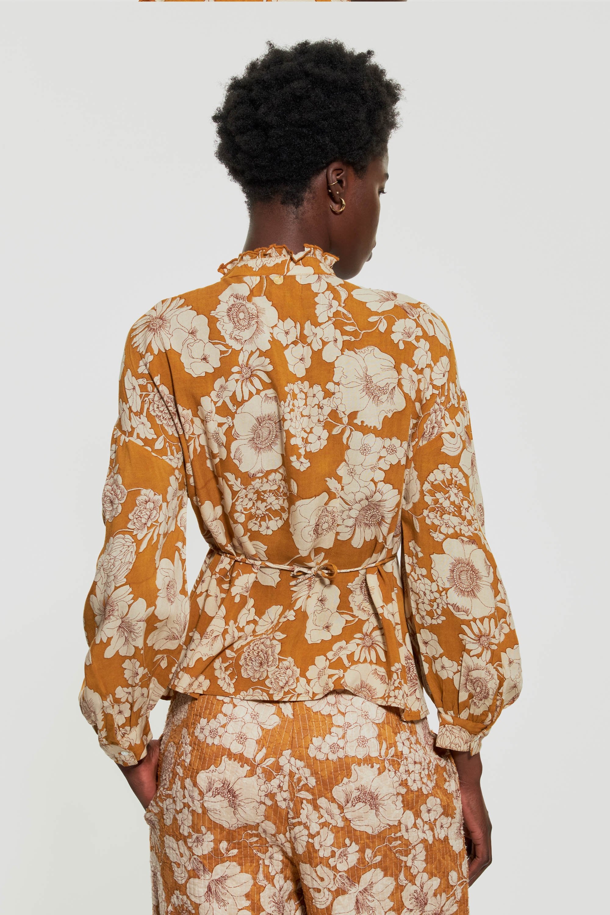 Leonie corset-style blouse