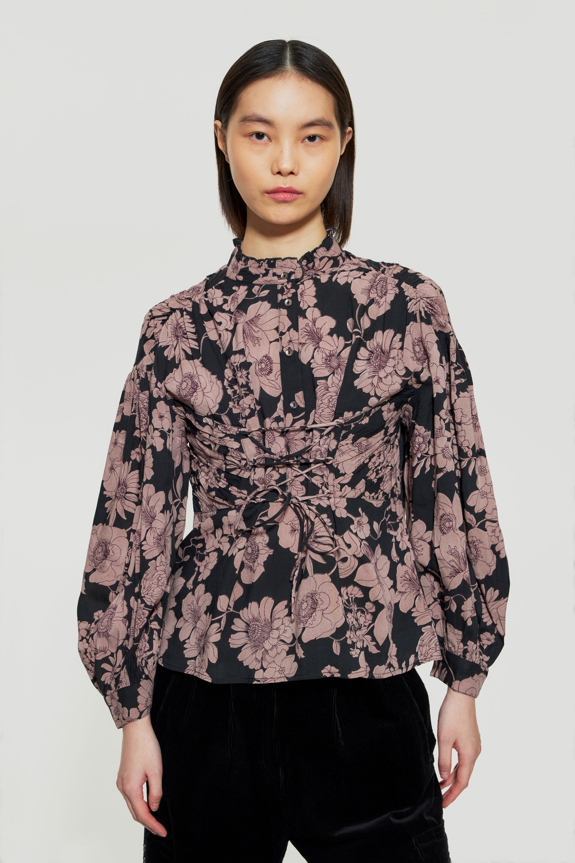 Bluse im Korsettstil Leonie