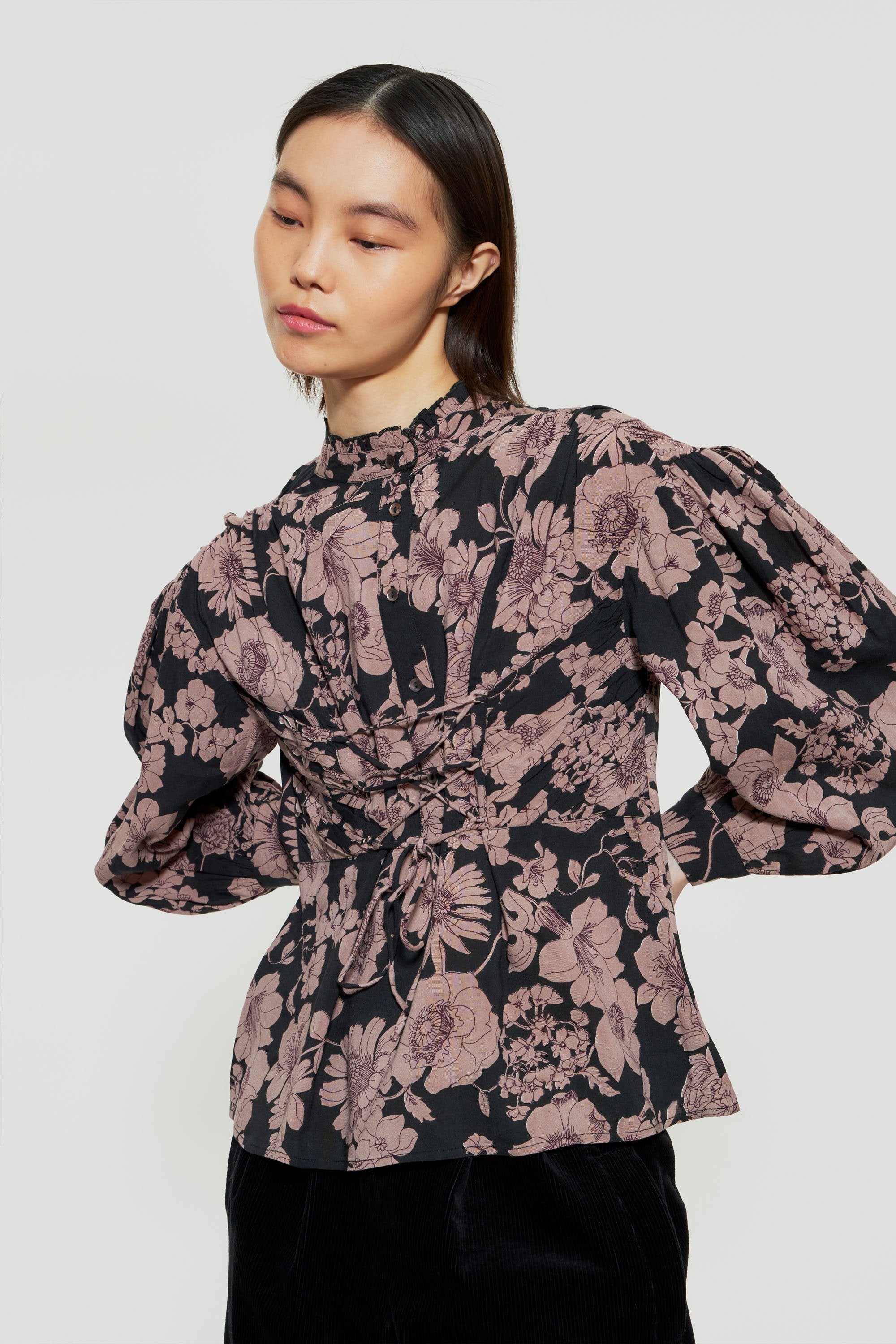 Bluse im Korsettstil Leonie
