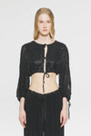 Crop top à sequins Lune