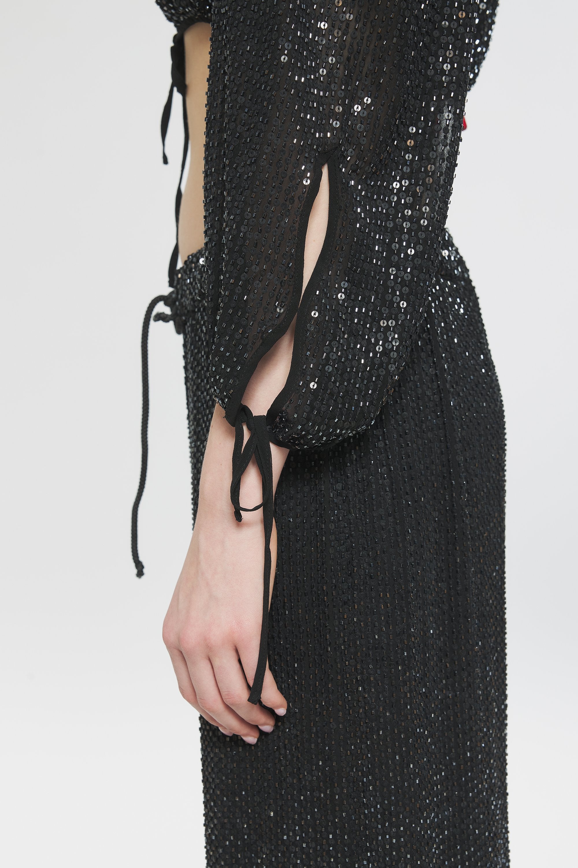 Crop top à sequins Lune