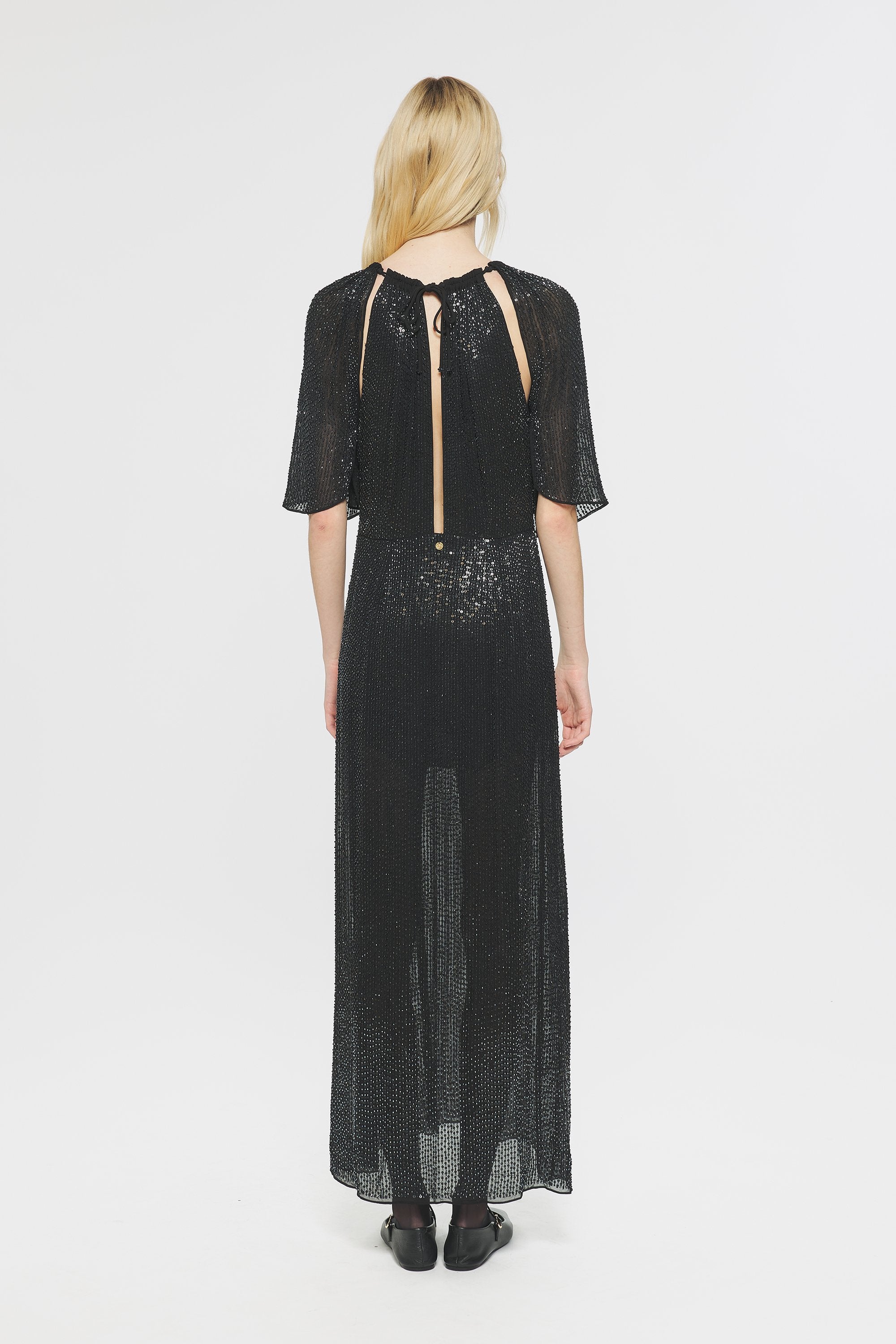 Robe longue à sequins Lune