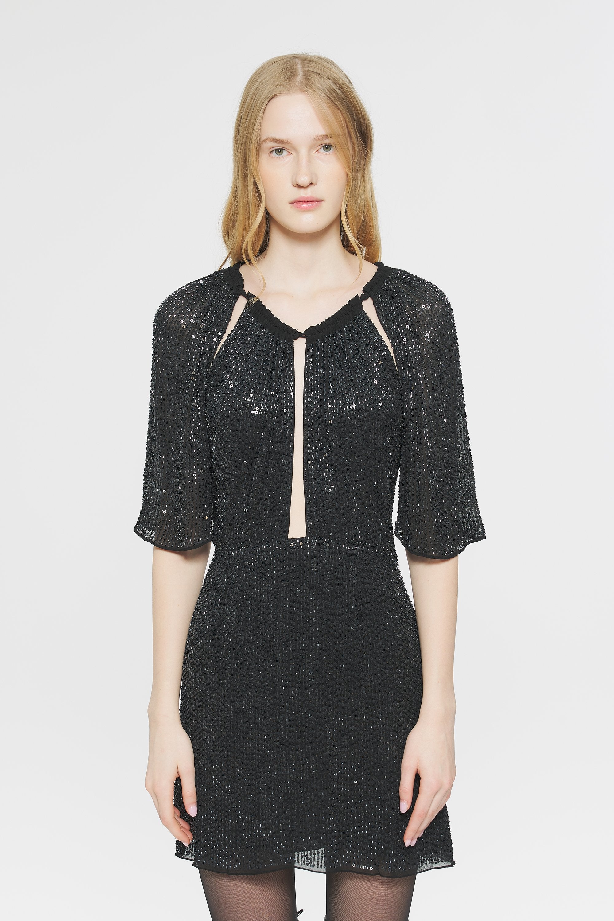 Robe mini à sequins Lune