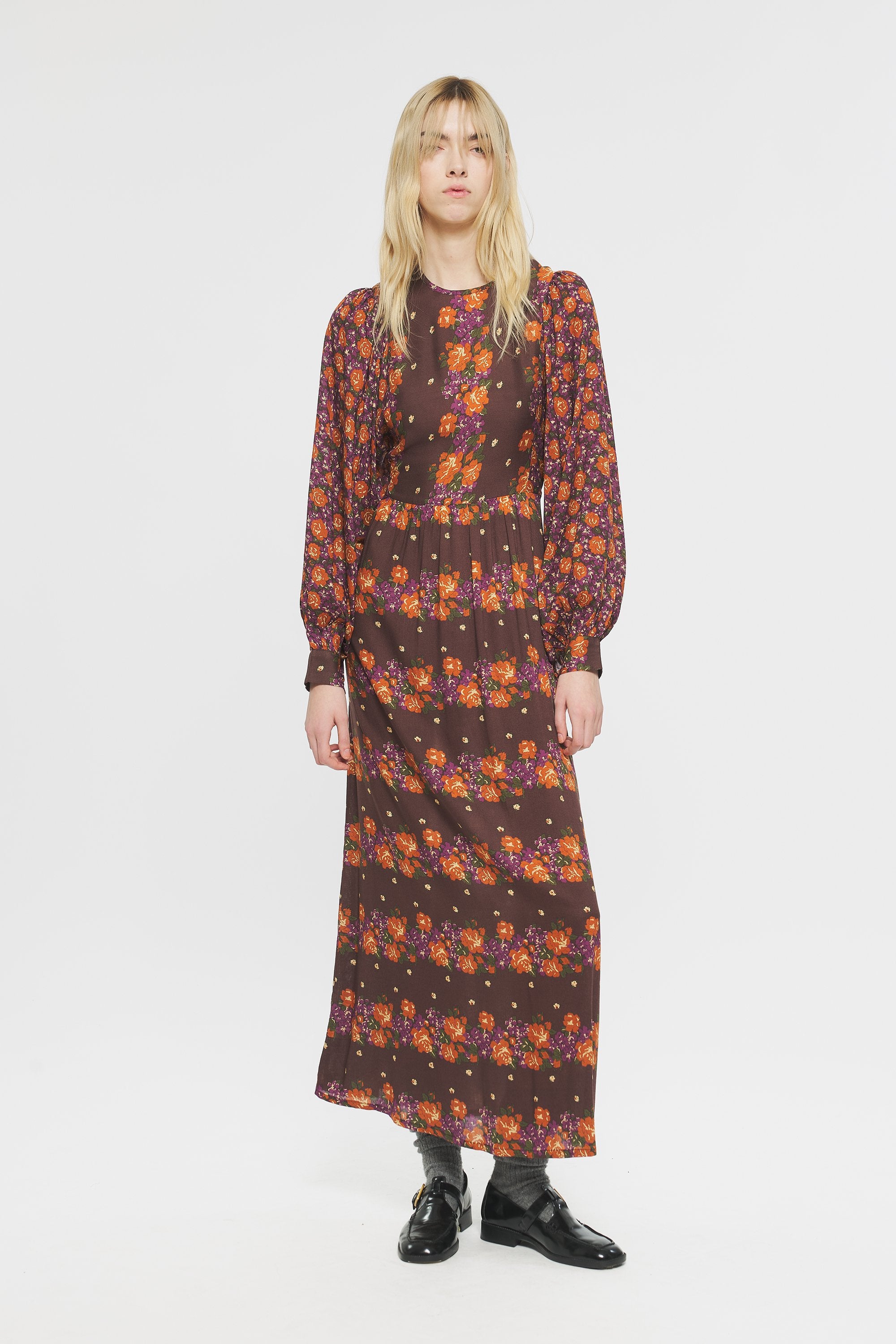 Magalie Print maxi dress
