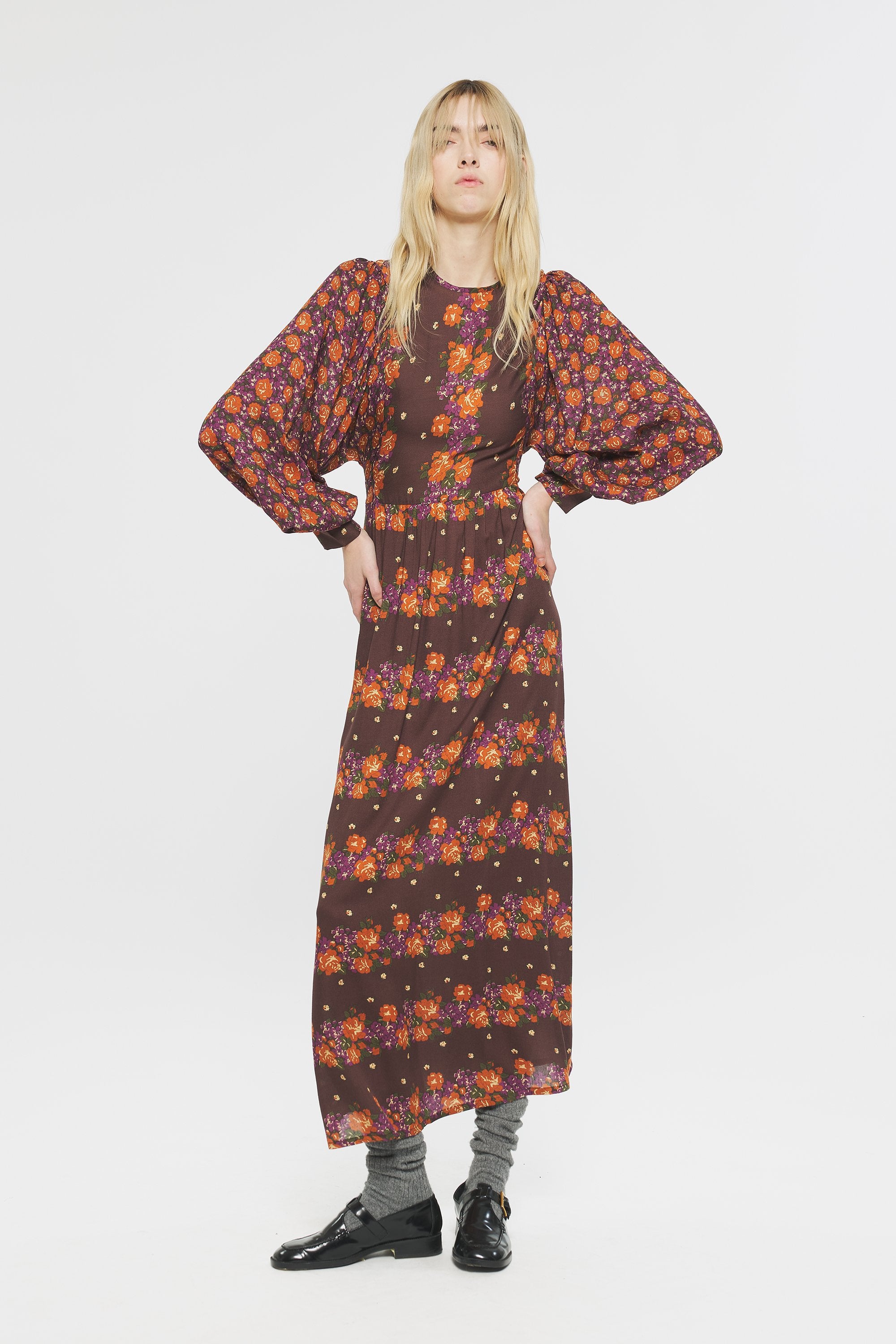 Magalie Print maxi dress
