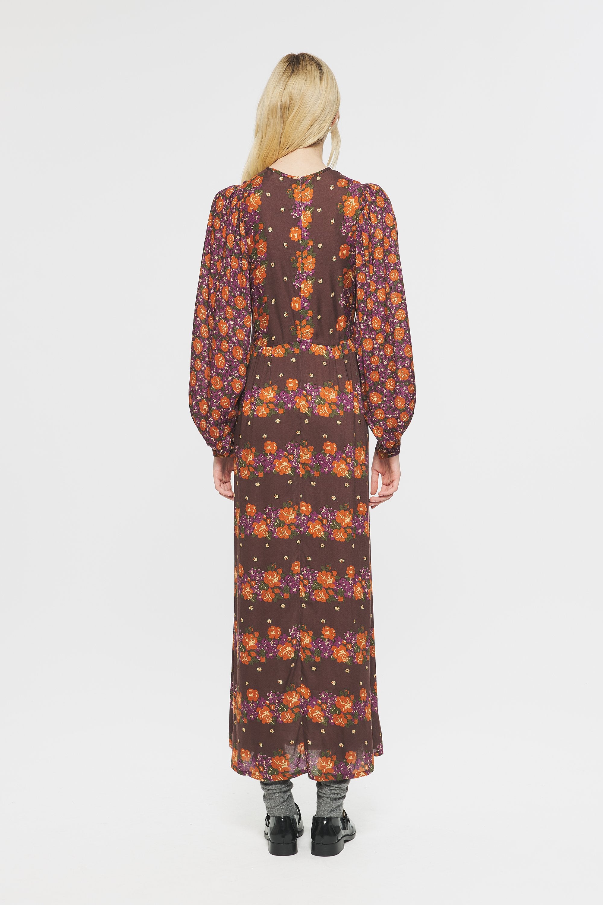 Magalie Print maxi dress