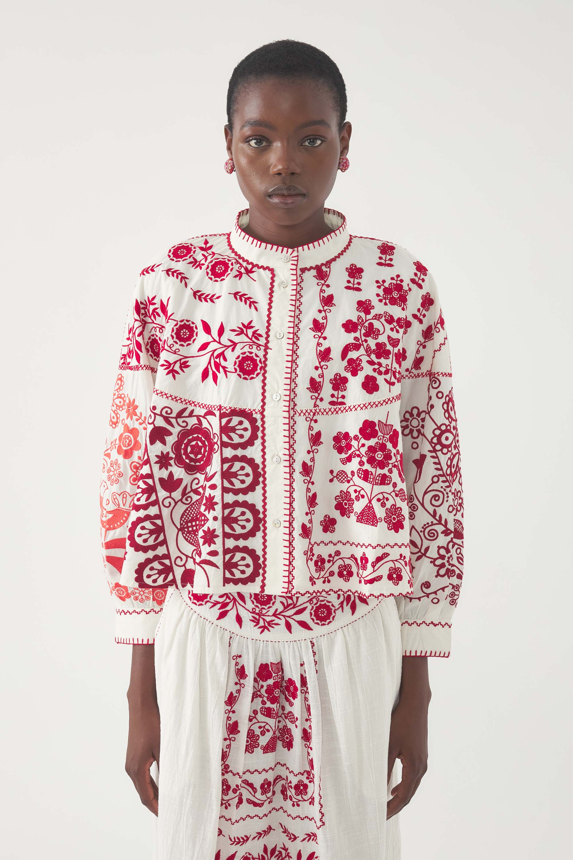 Bestickte Bluse Mamie