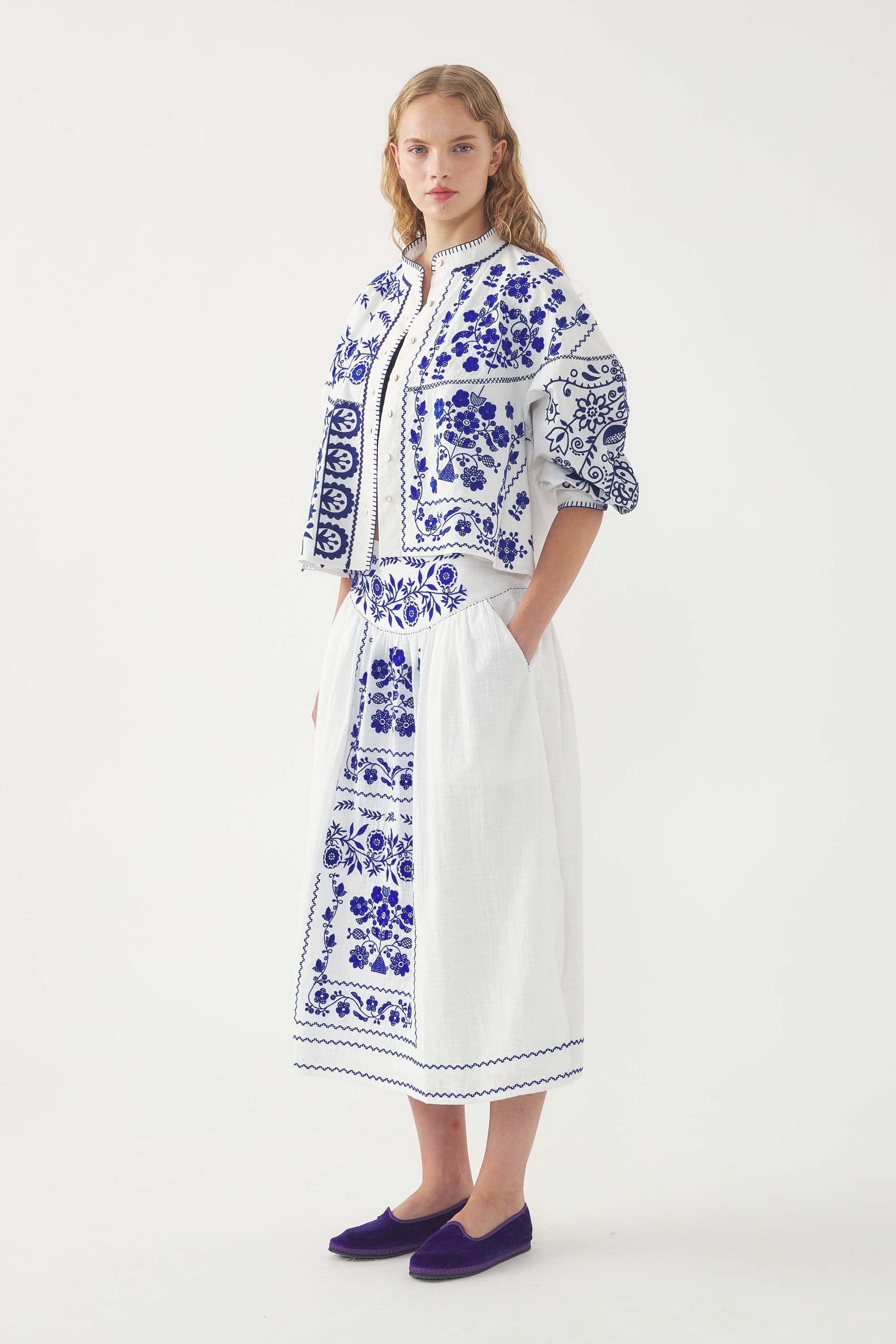 Embroidered Skirt Mamie