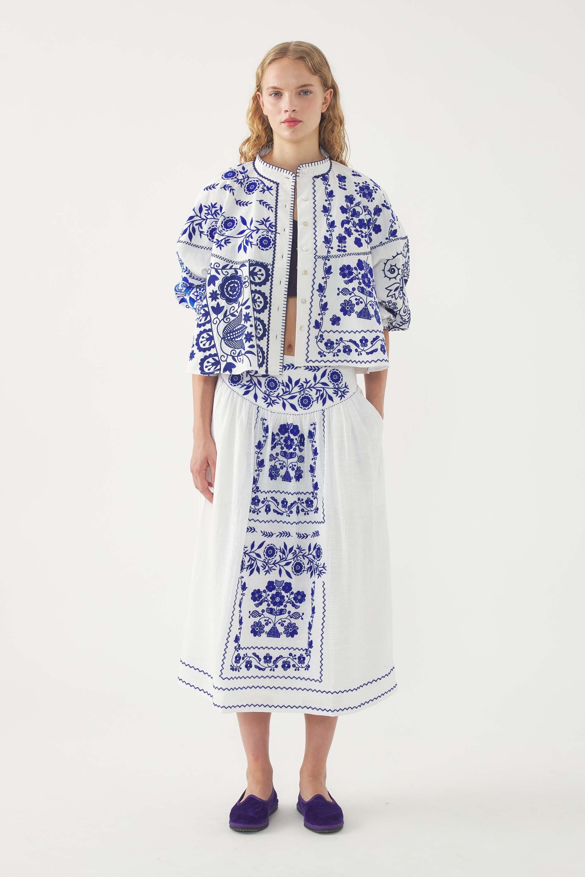 Embroidered Skirt Mamie