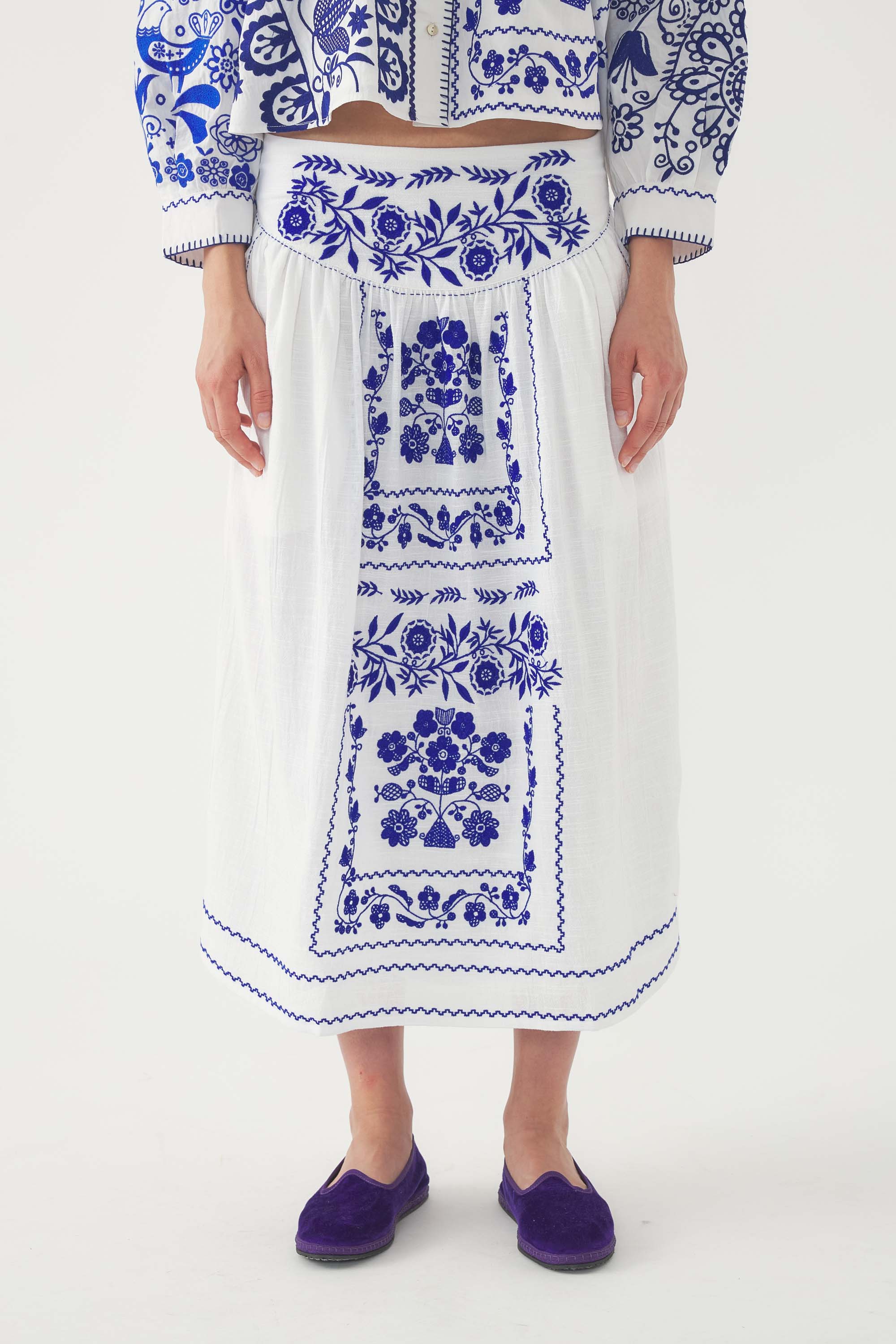 Embroidered Skirt Mamie