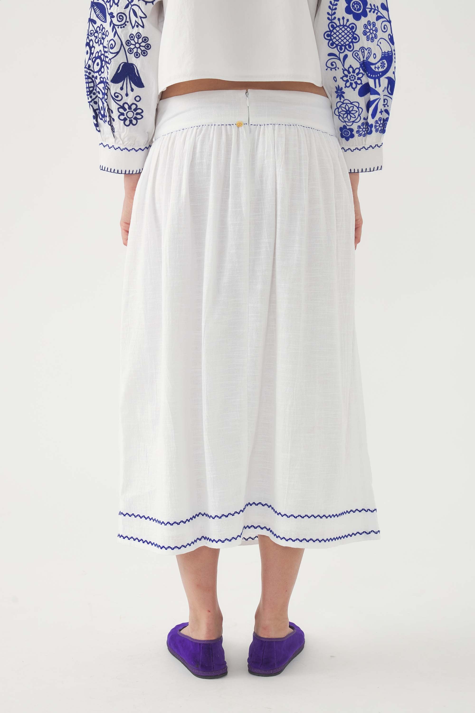Embroidered Skirt Mamie