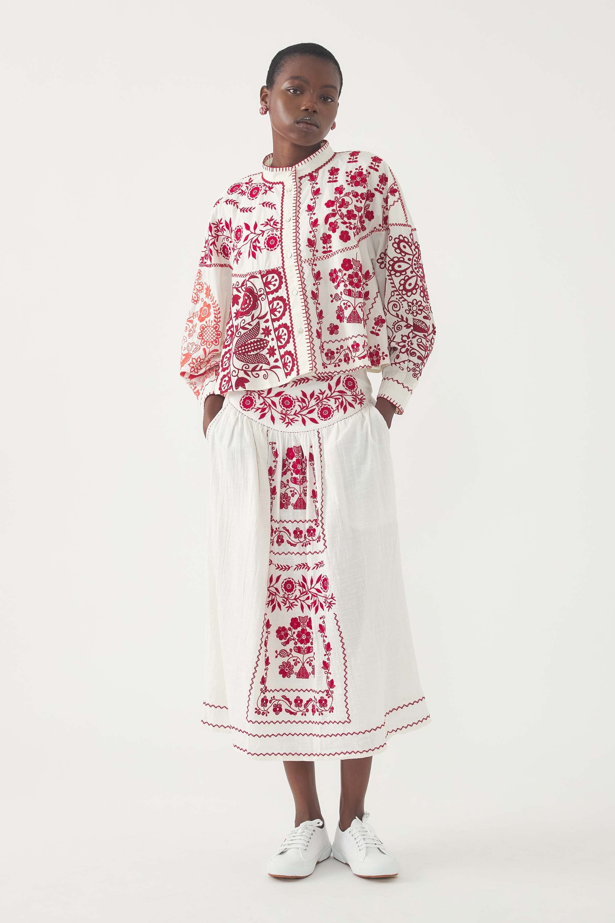 Embroidered Skirt Mamie