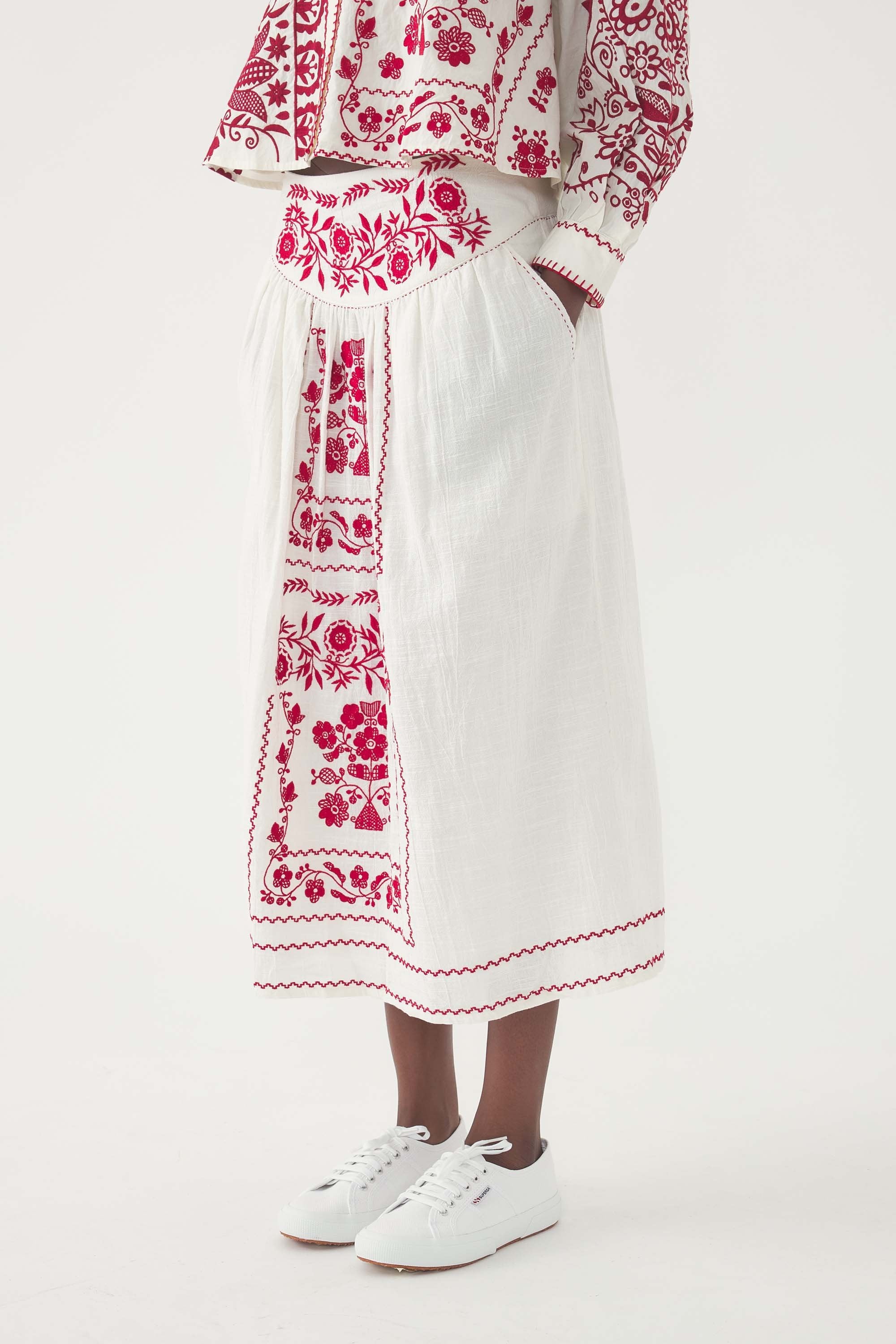 Embroidered Skirt Mamie