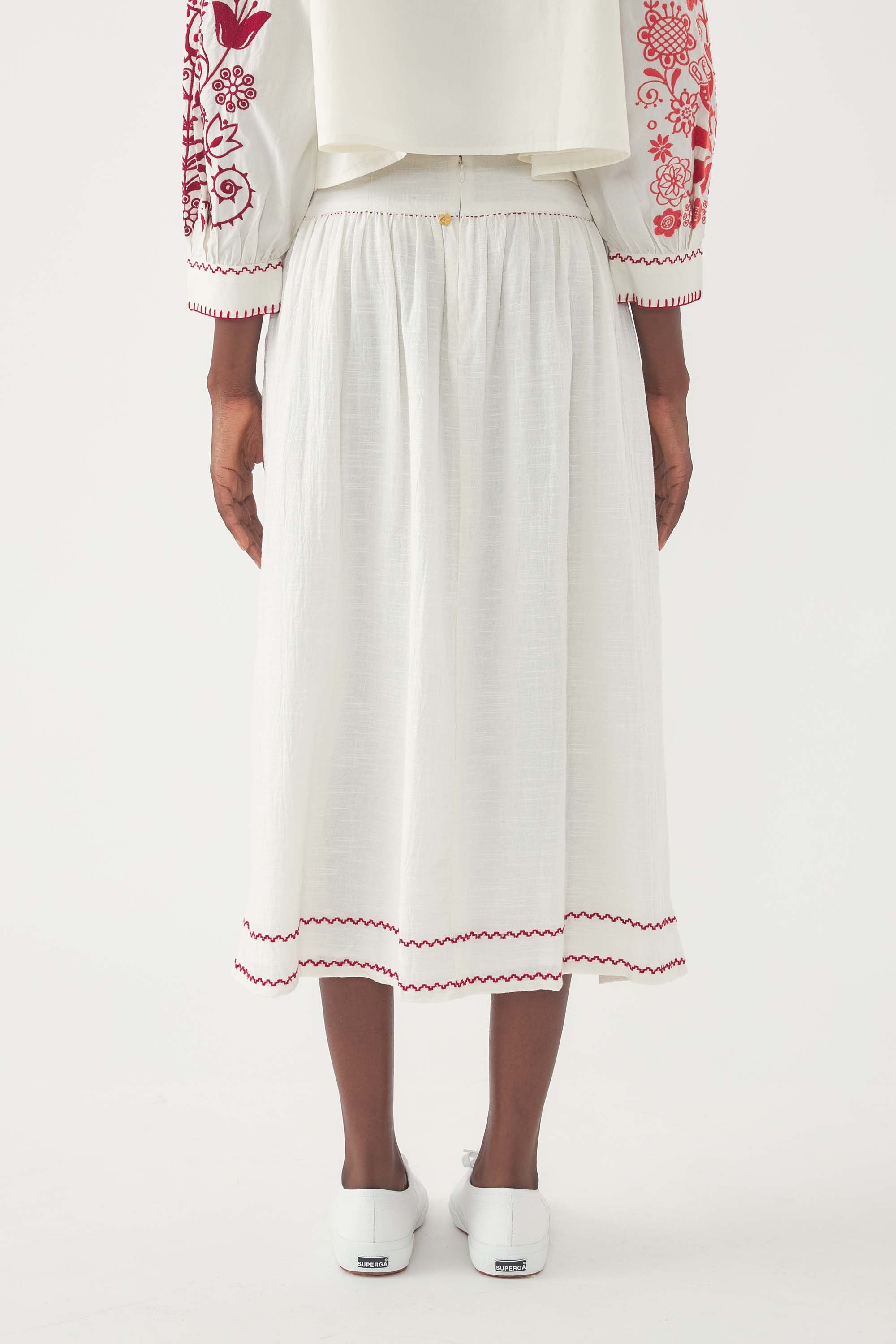 Embroidered Skirt Mamie