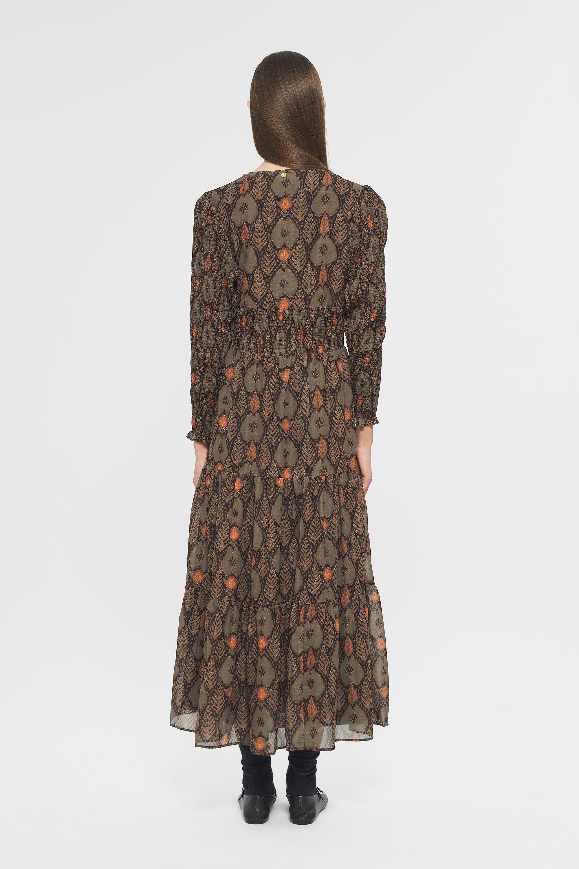 Mani Print maxi dress